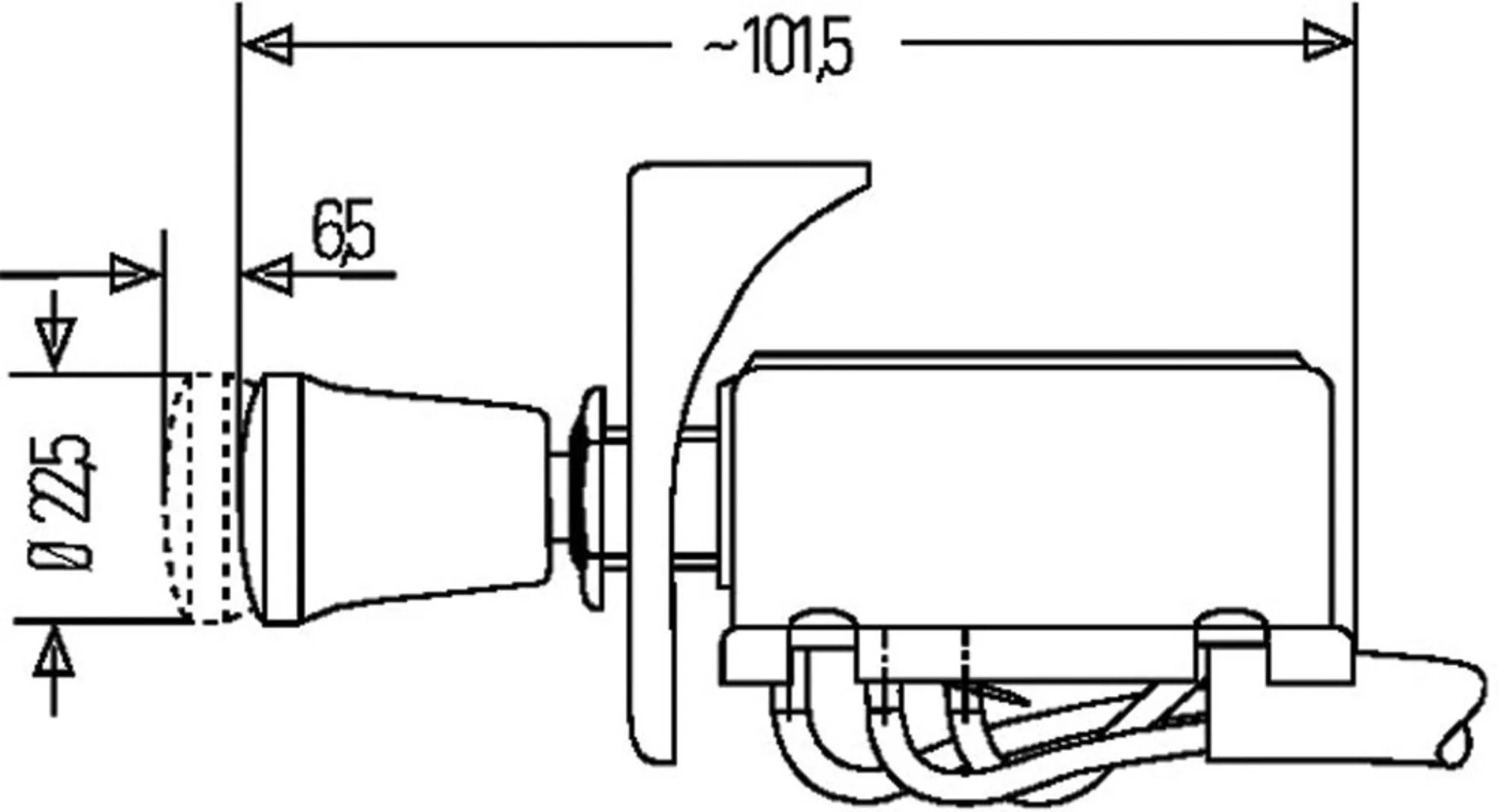 Hella - Warnblinkschalter 12V