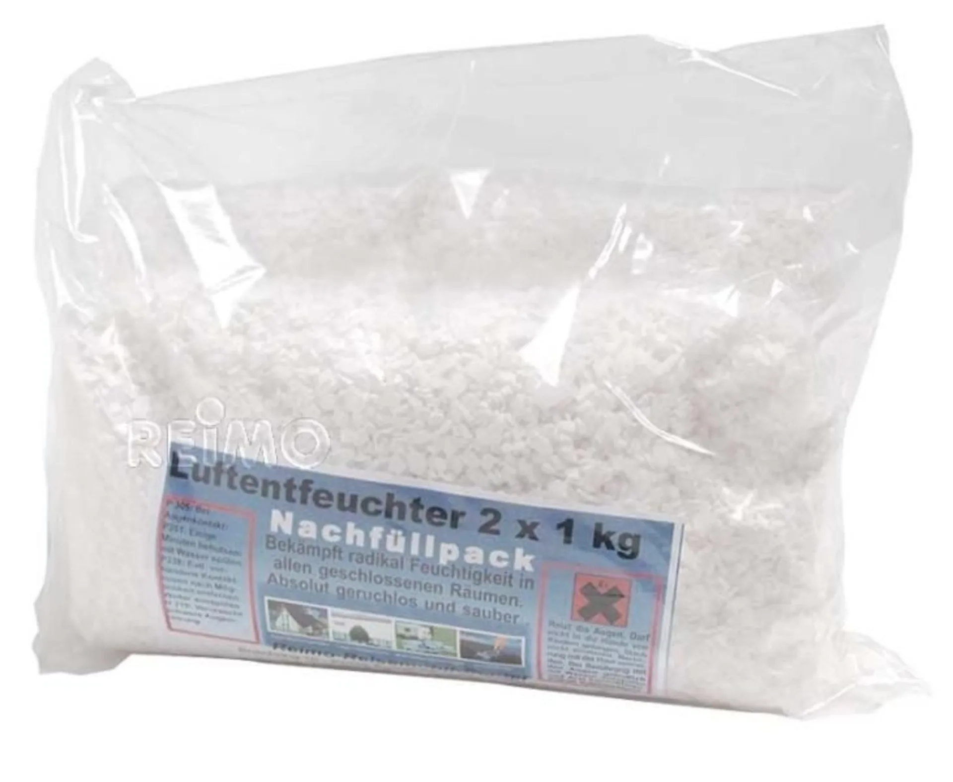Luftentfeuchter Granulat 2x 1kg - Granulat für effektive Luftentfeuchtung