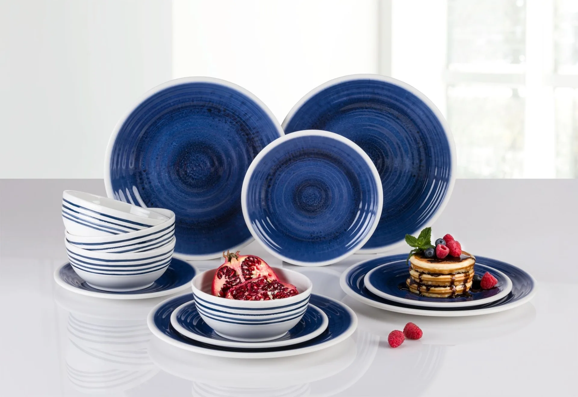 Flamefield Azure Geschirr-Set 12-tlg. für 4 Personen
