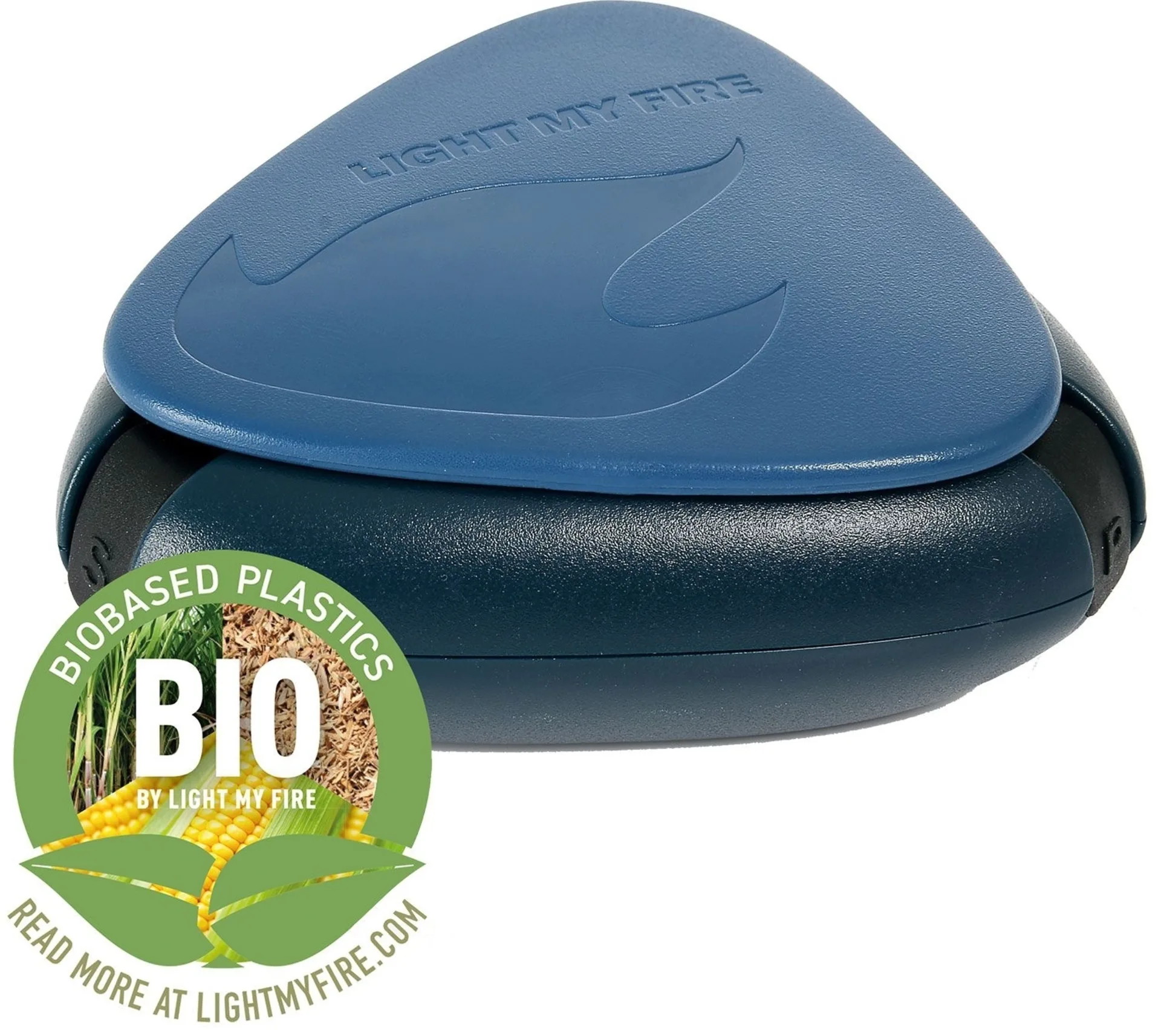 LightMyFire Salt & Pepper Plus Gewürzstreuer aus Bioplastik Hazyblue