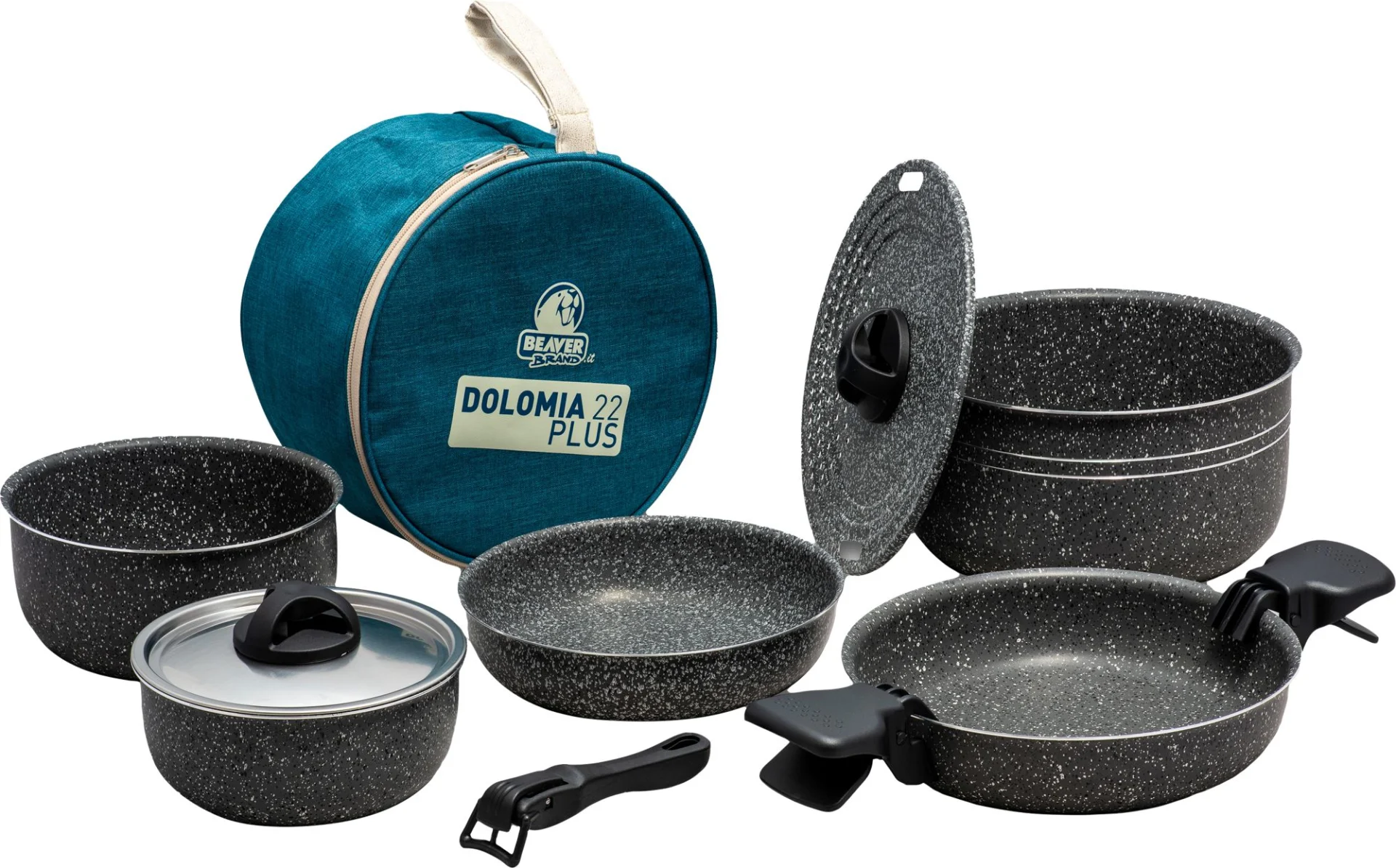 Beaver Brand Dolomia 22 Plus Kochgeschirr-Set 11-teilig