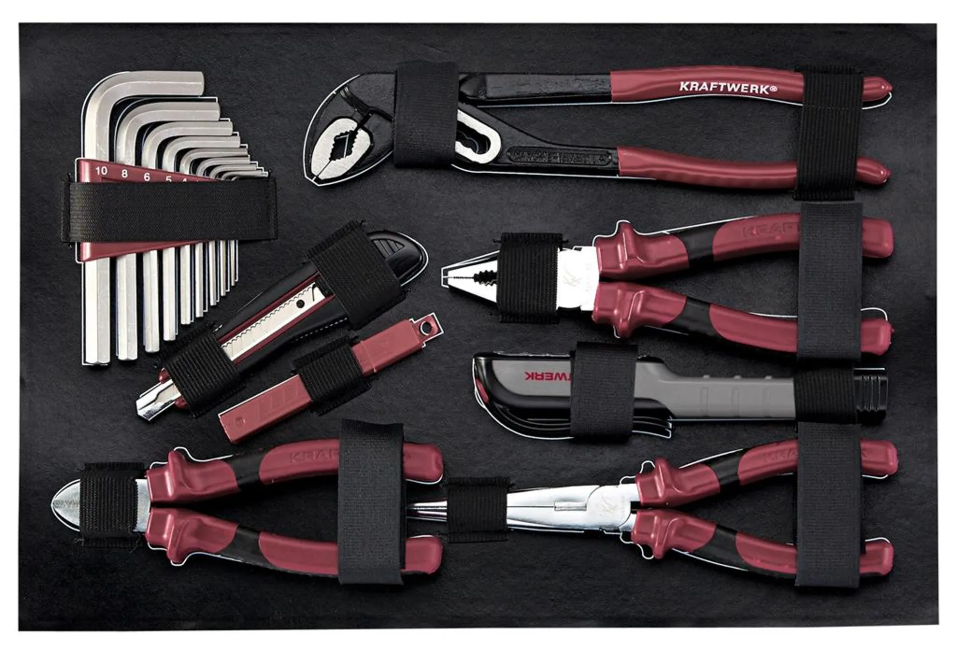 Coffre à outils professionnel en aluminium KW PB HT, 123 pcs.