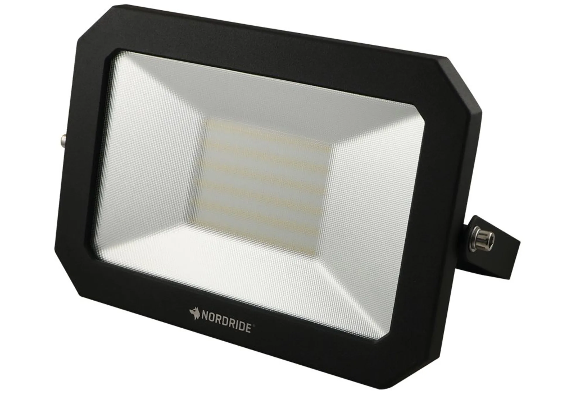 Kompakter 230 V LED-Strahler 50 W mit Halter 239 × 150 (171) × 30 mm, 5'500 lm, neutralweiss 5'000 K, IP65