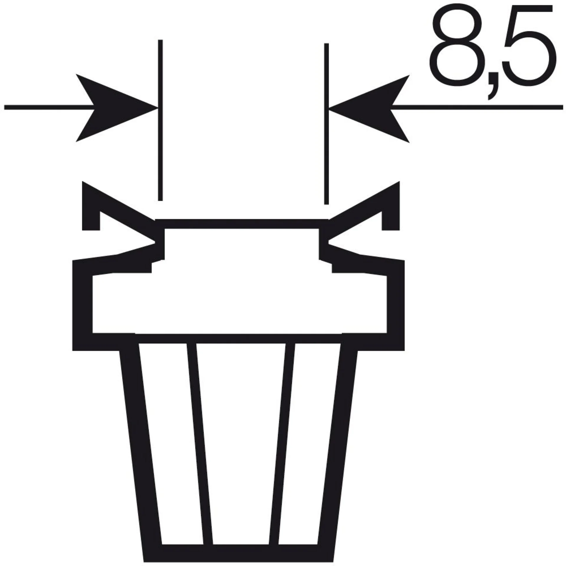 Osram Glassockellampe B8.5d 24V 1.2W