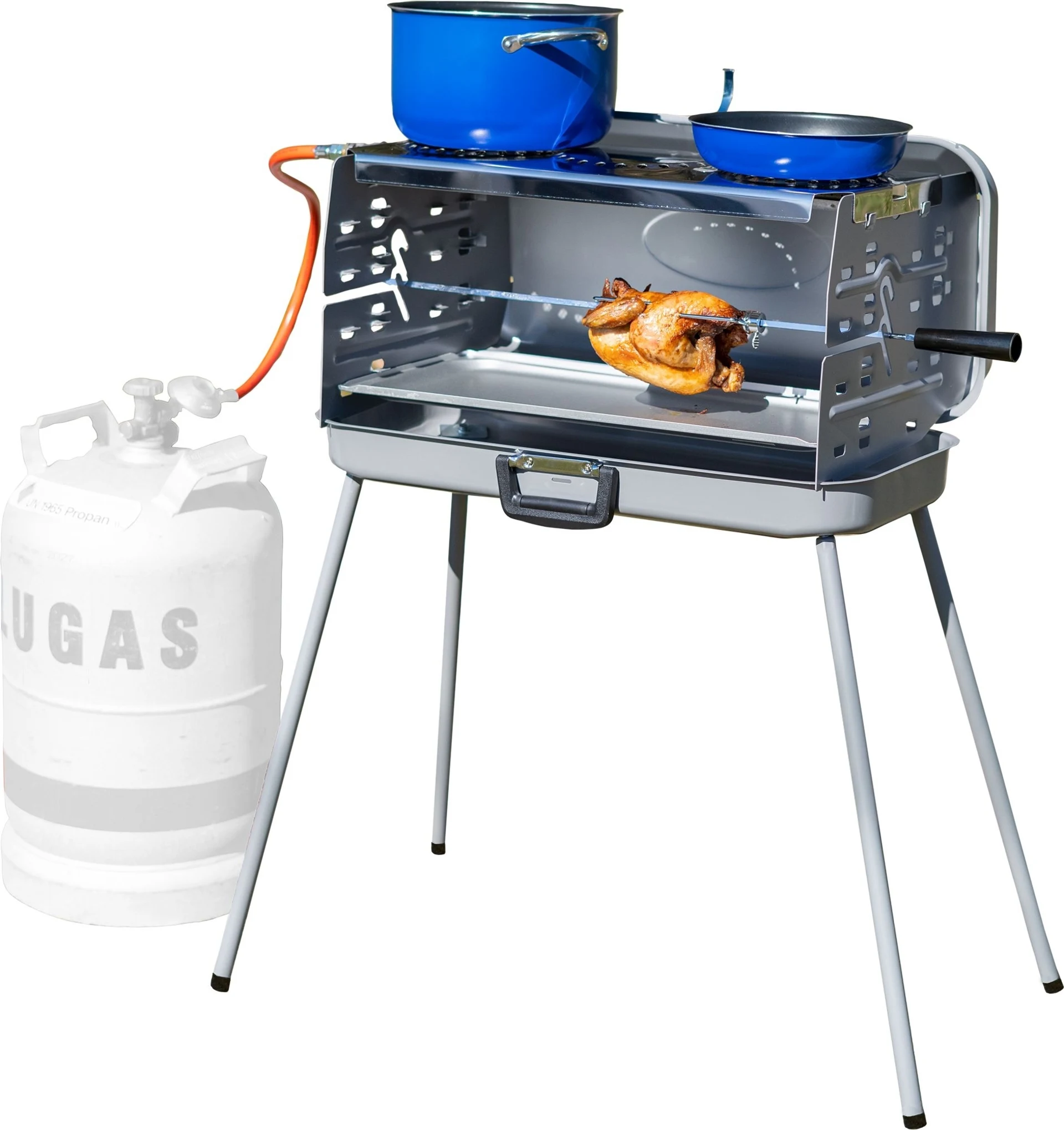 Berger Barbecue à gaz portable 3 feux 50 mbar Berger Barbecue à gaz portable 3 feux 50 mbar