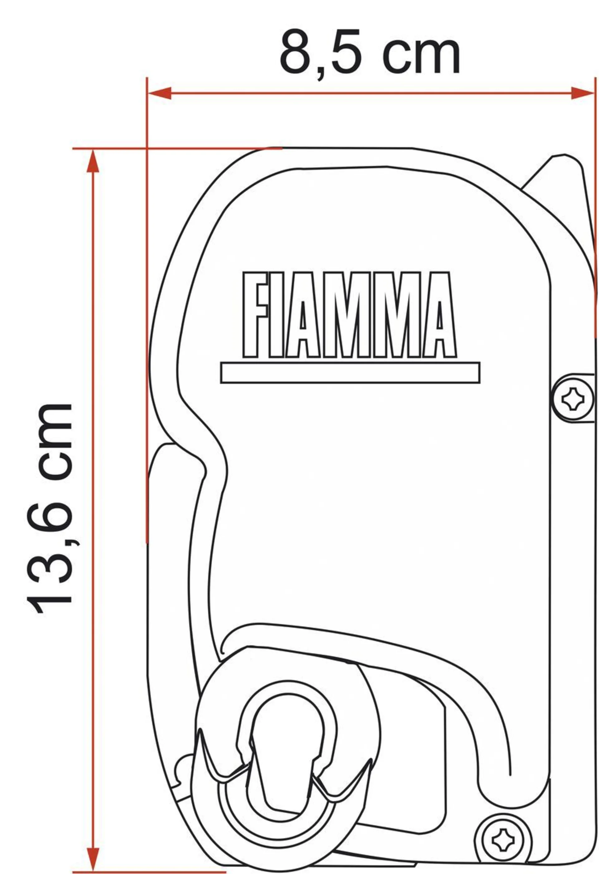 Fiamma Wandmarkise F45s 350 cm (Deep Black / Royal Grey)