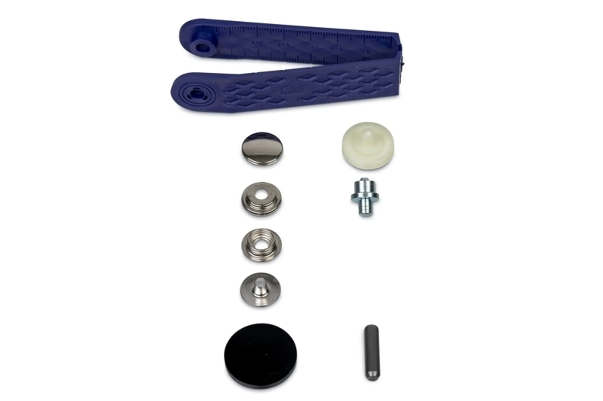 PRYM Druckknöpfe silber 10 Stück Ø 15 mm