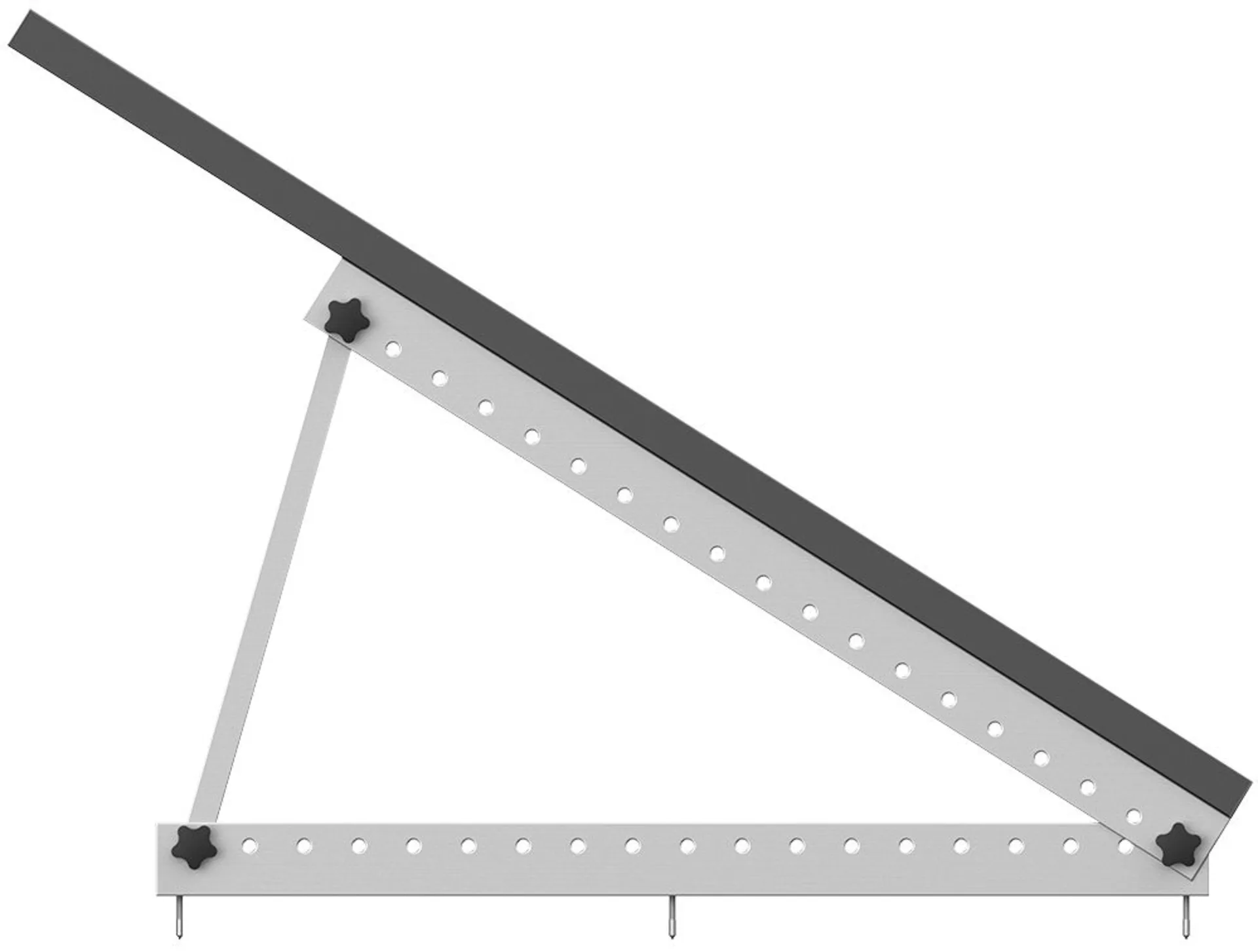 Befestigungsgestell für das EF 100 W Rigid Solarpanel Befestigungsgestell für das EF 100 W Rigid Solarpanel