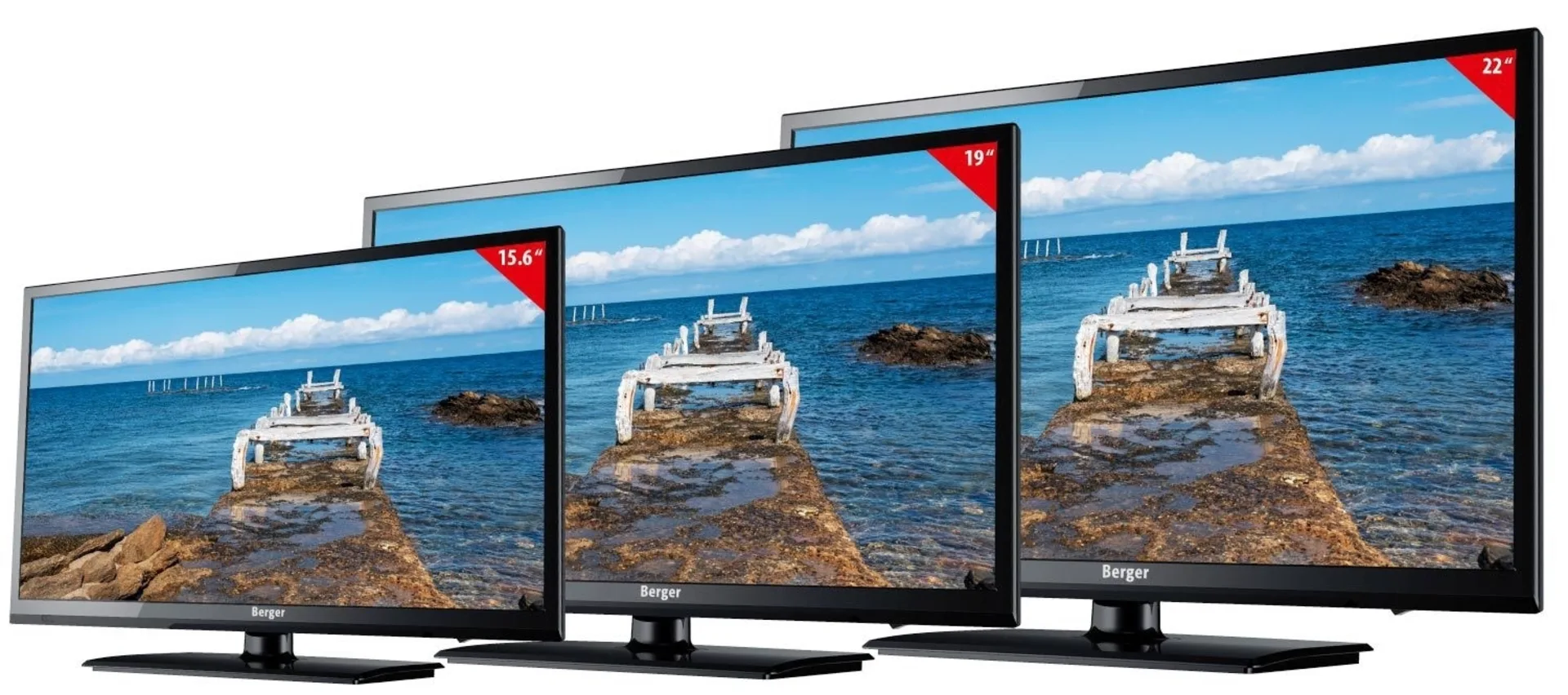 Berger Camping TV LED Fernseher 19 Zoll