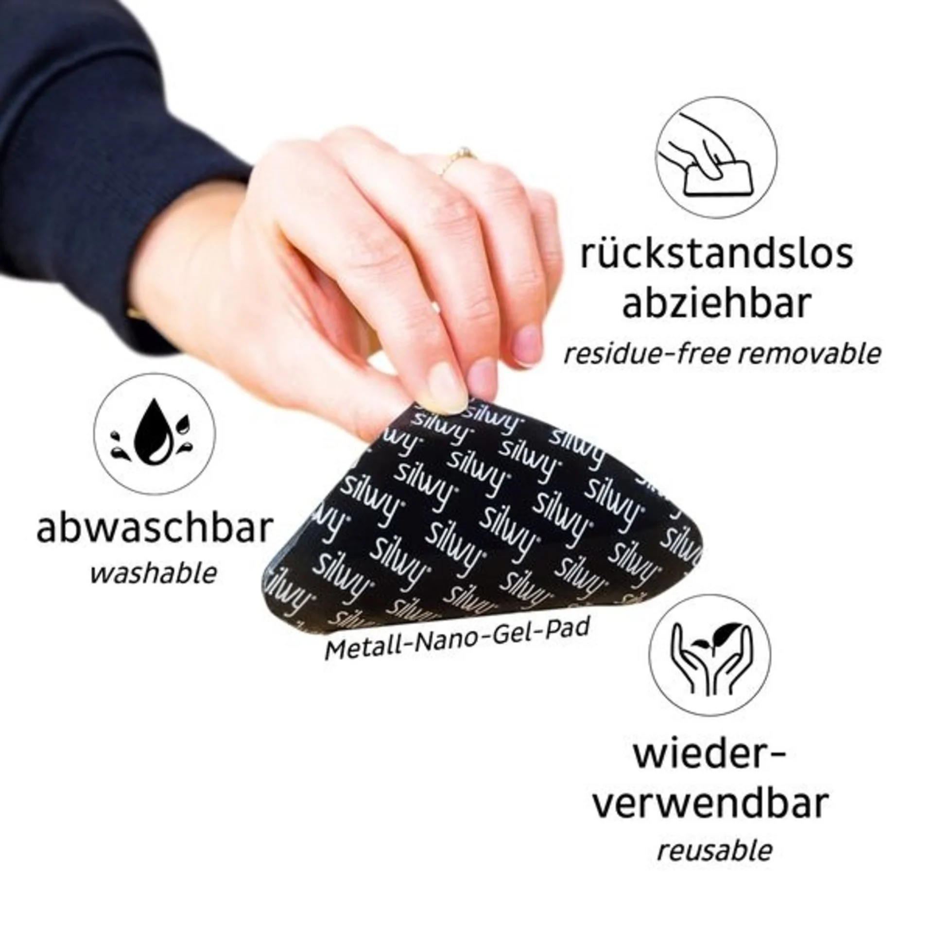 Magnetische Weingläser 2er-Set aus High-Tech-Kunststoff, 300ml, Höhe 20.5cm, Durchmesser 7.6cm