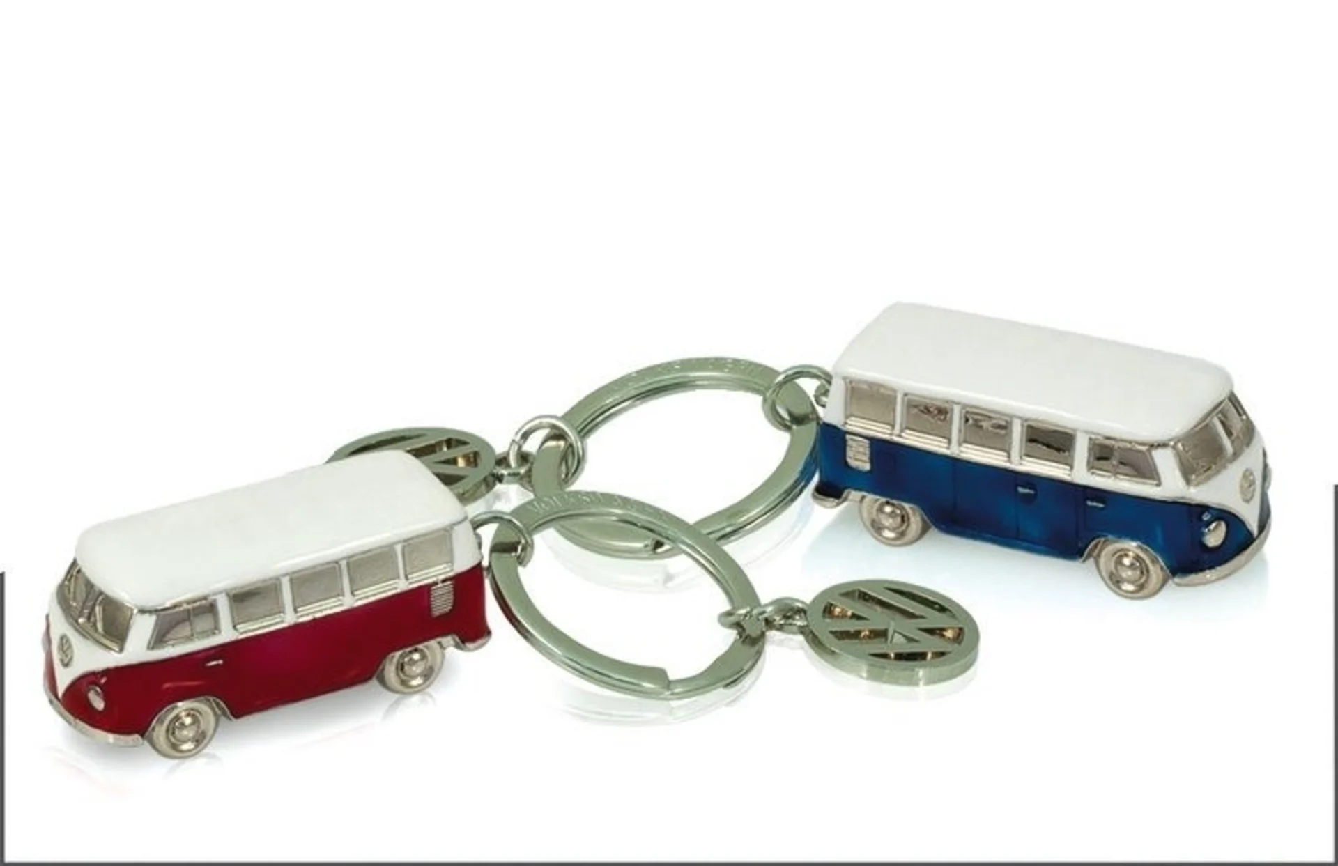 VW Collection Schlüsselanhänger Legendärer Bulli in 3D-Format, rot