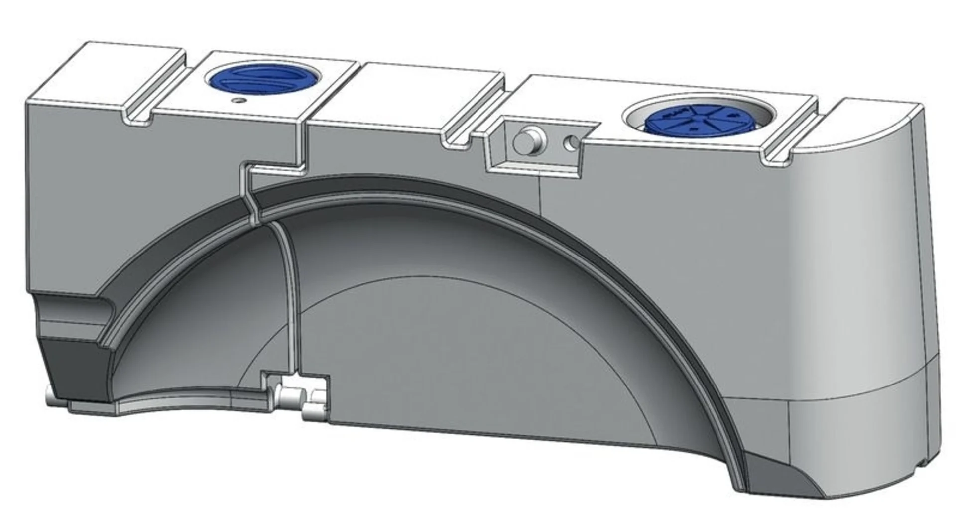 Trink- und Abwassertank-Set für VW T5/T6 - 93 Liter