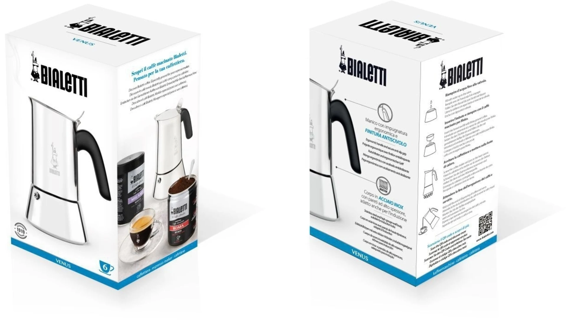 Bialetti New Venus Cafetière espresso 4 tasses