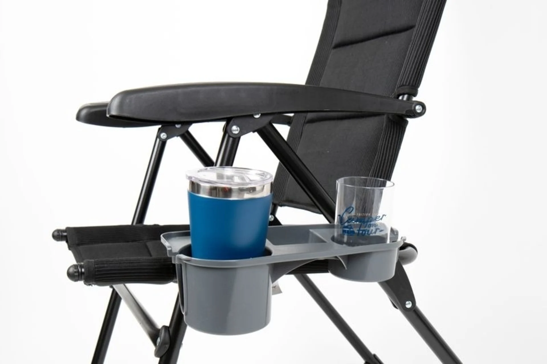 Seitentisch für Campingstuhl, anthrazit
