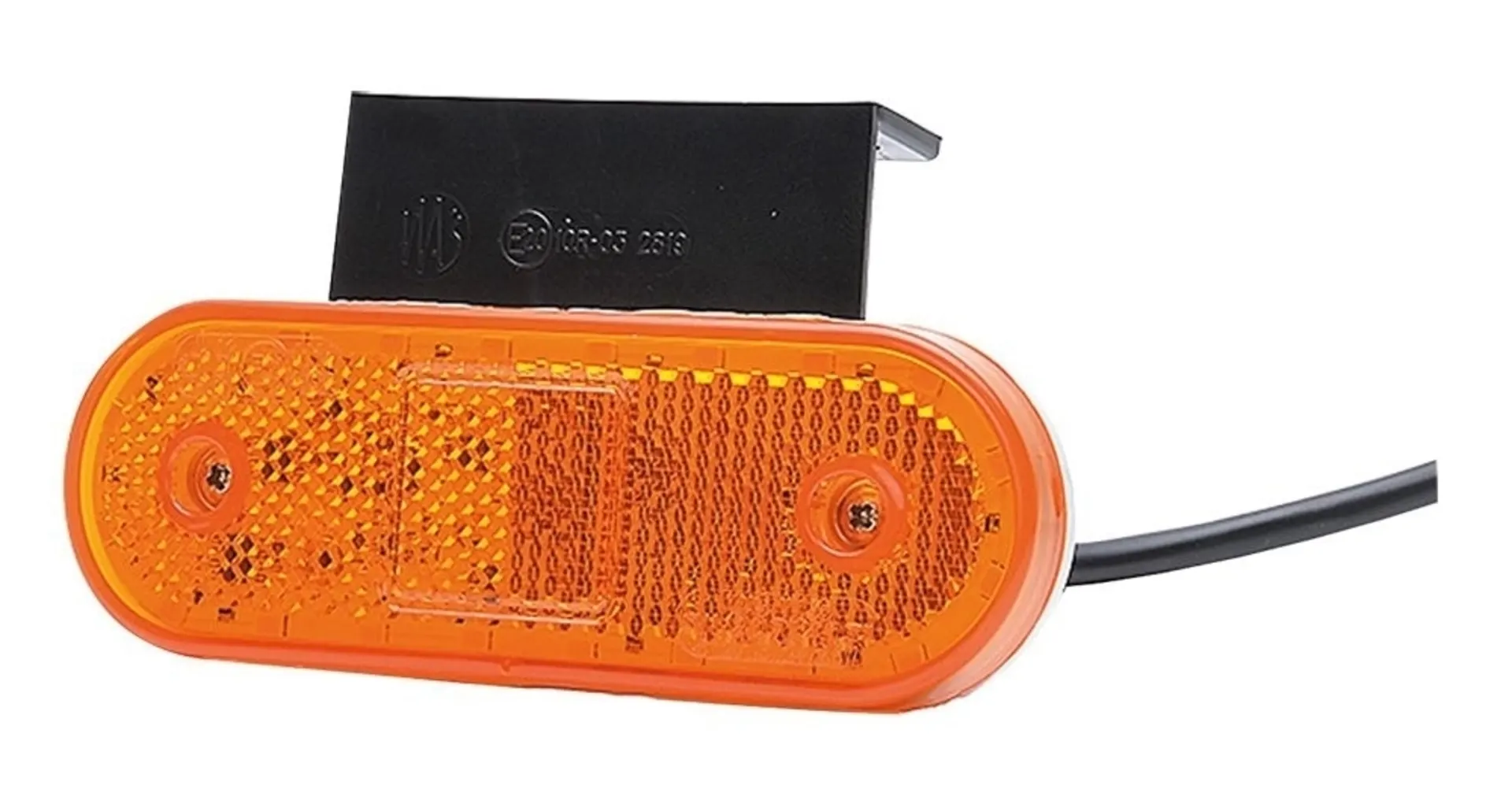 WAS - LED-Seitenmarkier- und Blinkleuchte Kat. 5 114x40x25mm, 12/24V, Kabel 22cm, mit Rückstrahler WAS - LED-Seitenmarkier- und Blinkleuchte Kat. 5 114x40x25mm, 12/24V, Kabel 22cm, mit Rückstrahler