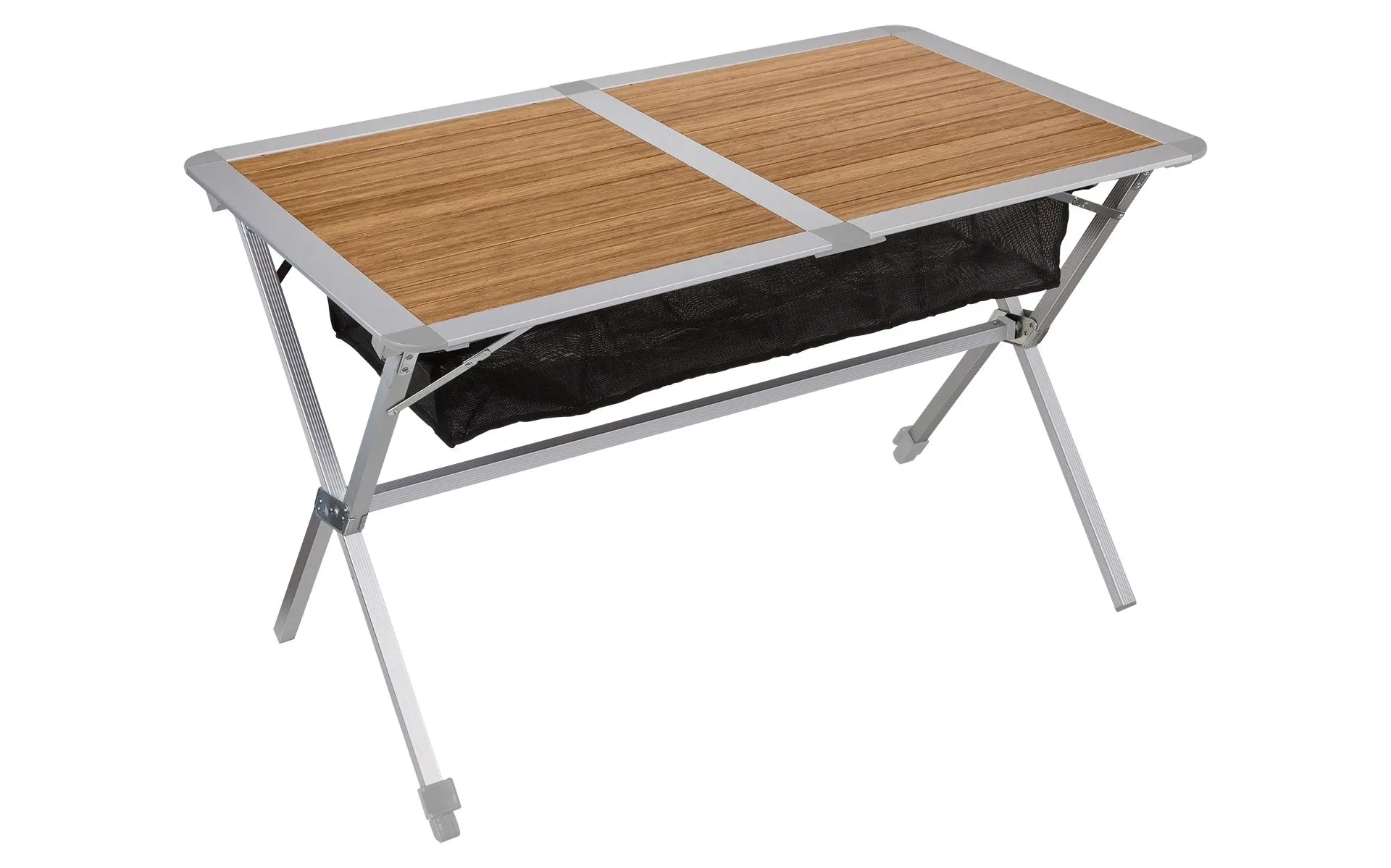 Berger Bambus-Alu Rolltisch 115 x 75 cm