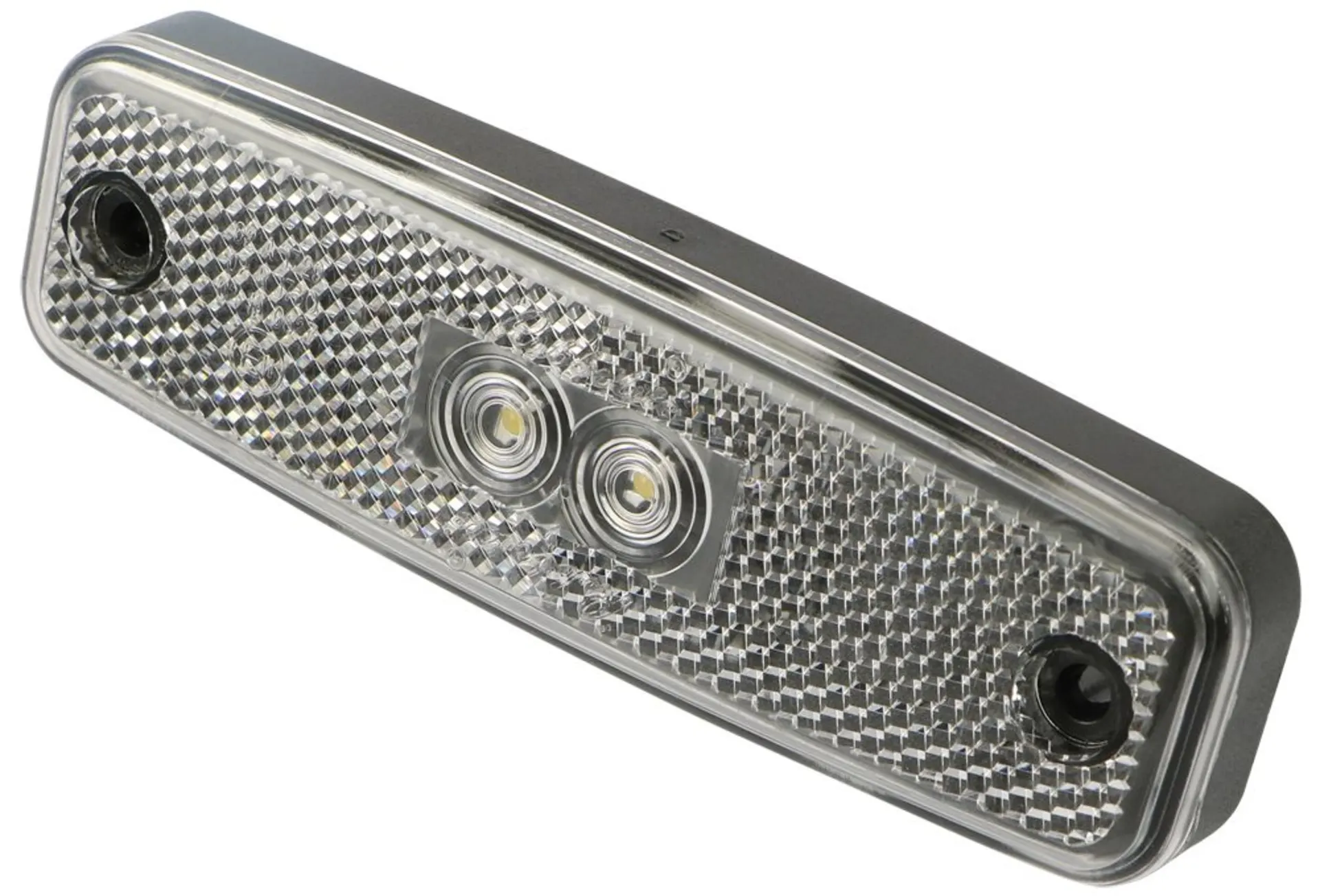 Rubbolite - LED-Positionsleuchte 12/24V weiss 124x38mm, Supersealstecker