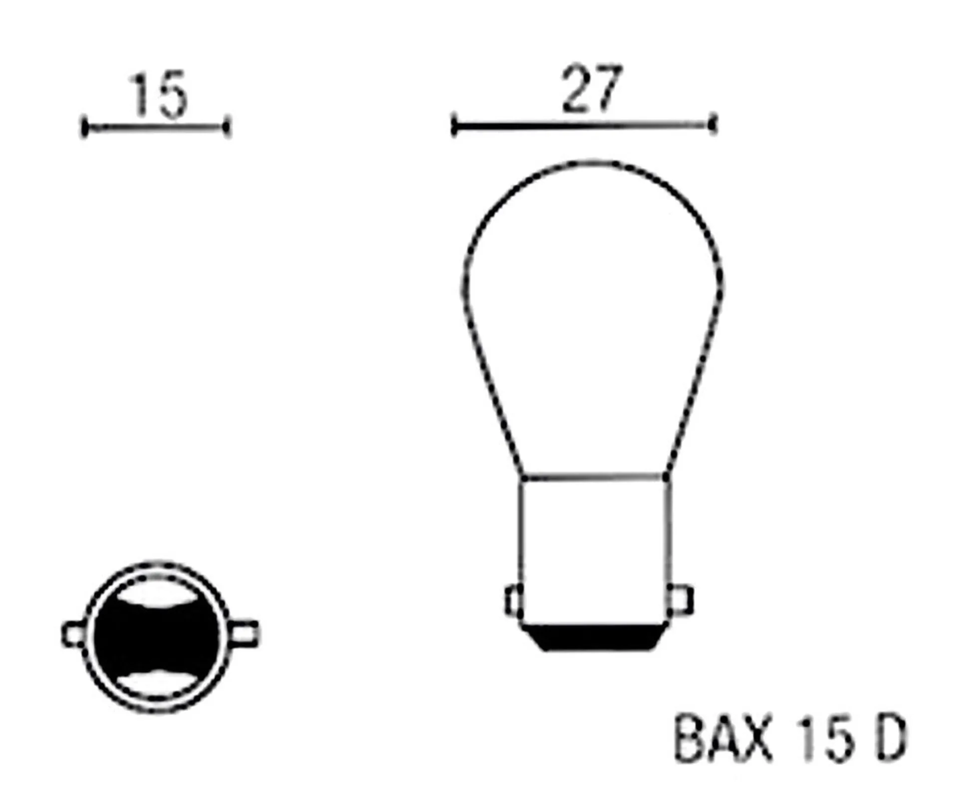 Ampoule BAX15d 6V 18/18W