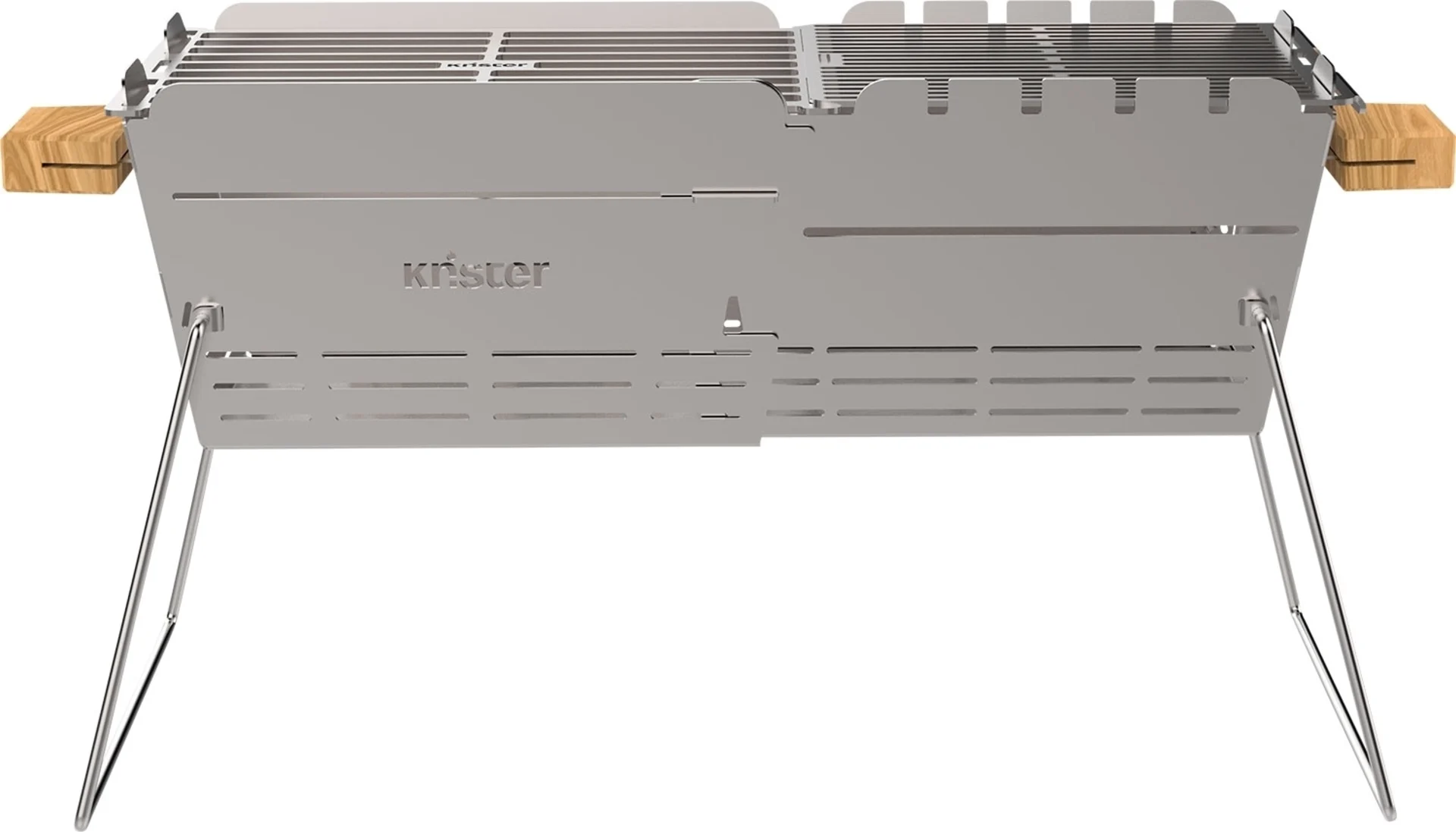 Knister Premium ausziehbarer Holzkohlegrill Knister Premium ausziehbarer Holzkohlegrill