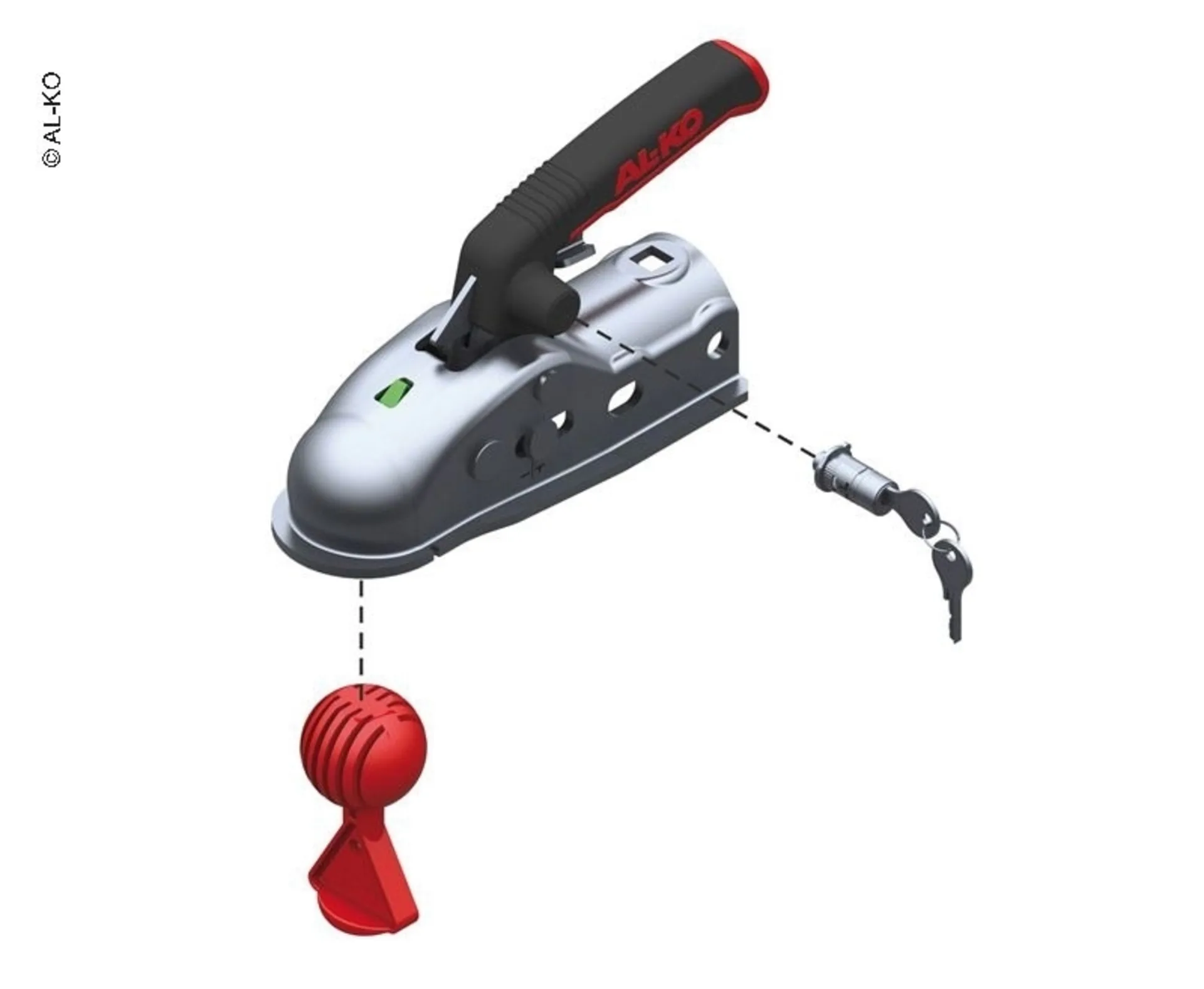 Serrure à encastrer de sécurité pour AK 161/270 avec Safetyball