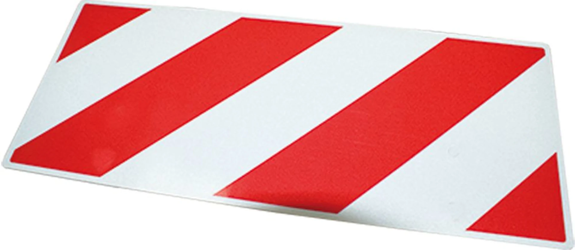 Markierungstafel rt/ws reflektierend beidseitig 400 x 165 x 1.5 mm, ohne Bohrungen