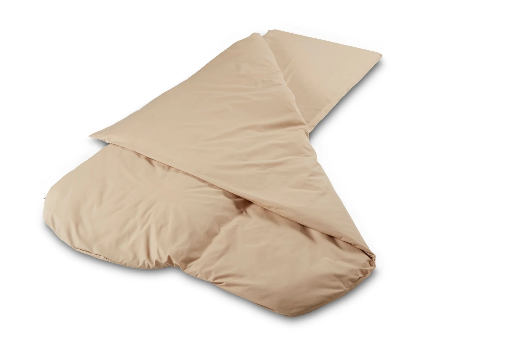 Duvalay Compact Schlafsack 190 x 66 x 2,5 cm Cappucino
