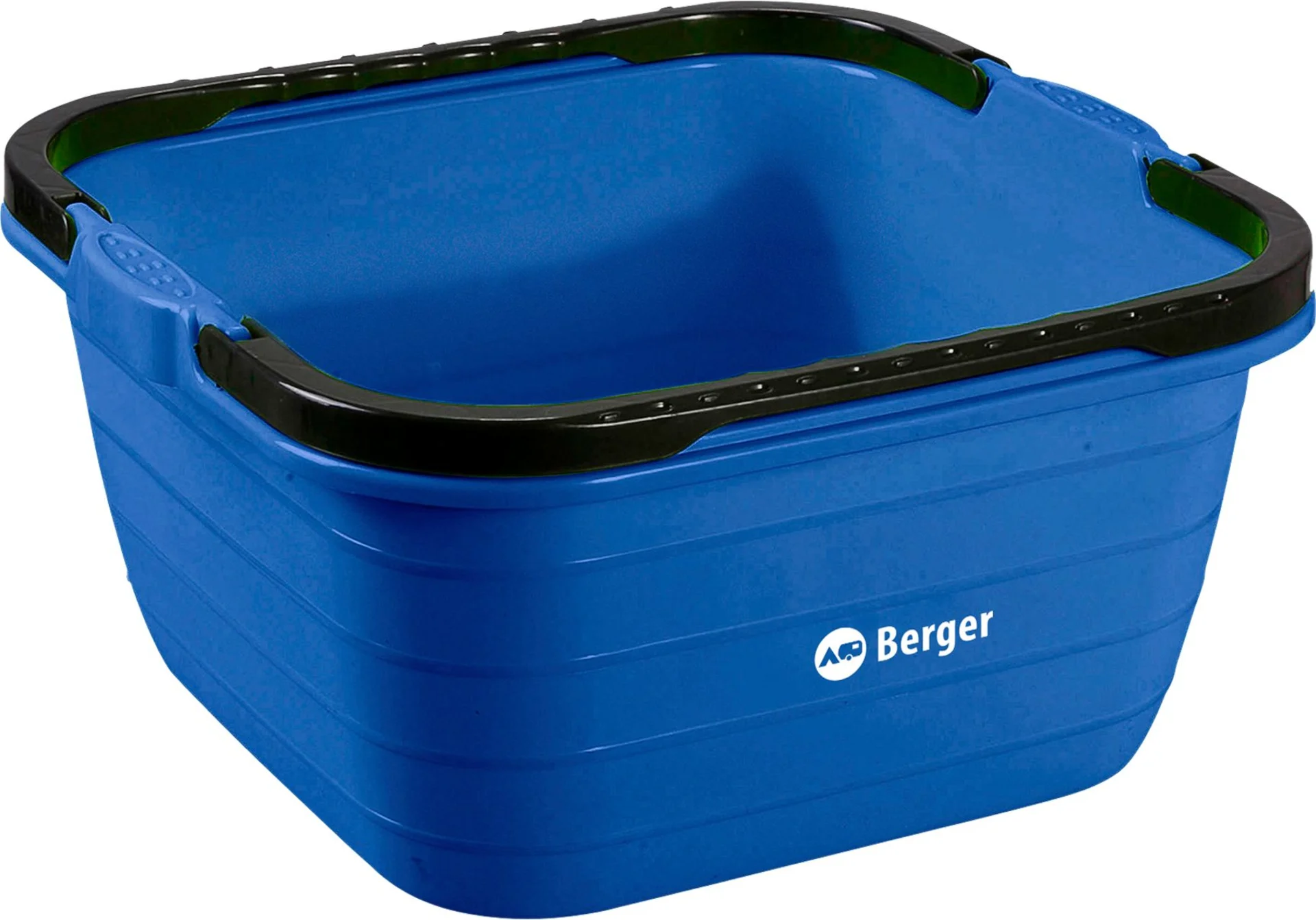Berger Eckiger Eimer / Waschschüssel mit Henkel 13 Liter