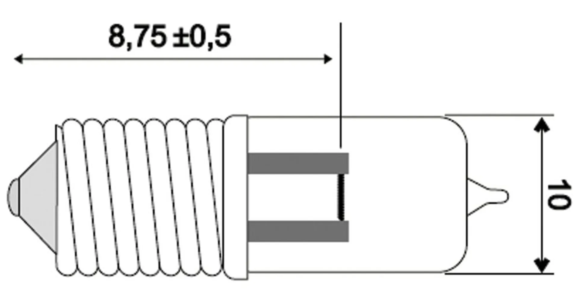 Jahn Glühlampe Halogen E10 6V 2.4W