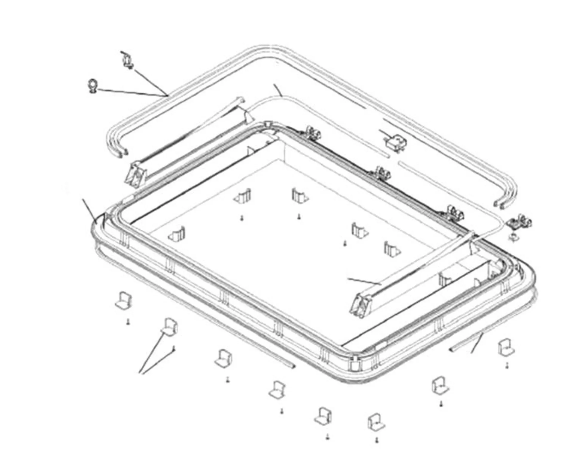 Ersatzglas für Heki 3/3plus+4/4plus Dachfenster