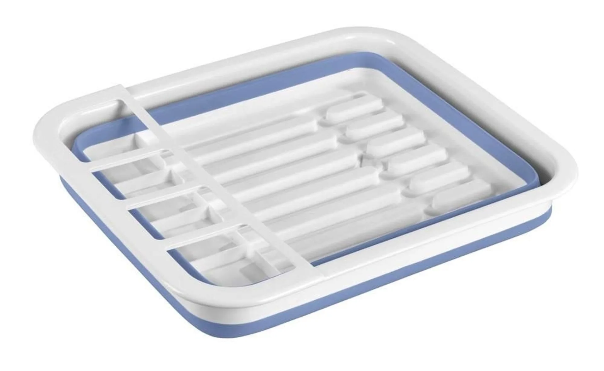 Égouttoir à vaisselle Wenko Gaia, pliable, blanc/bleu Égouttoir à vaisselle Wenko Gaia, pliable, blanc/bleu