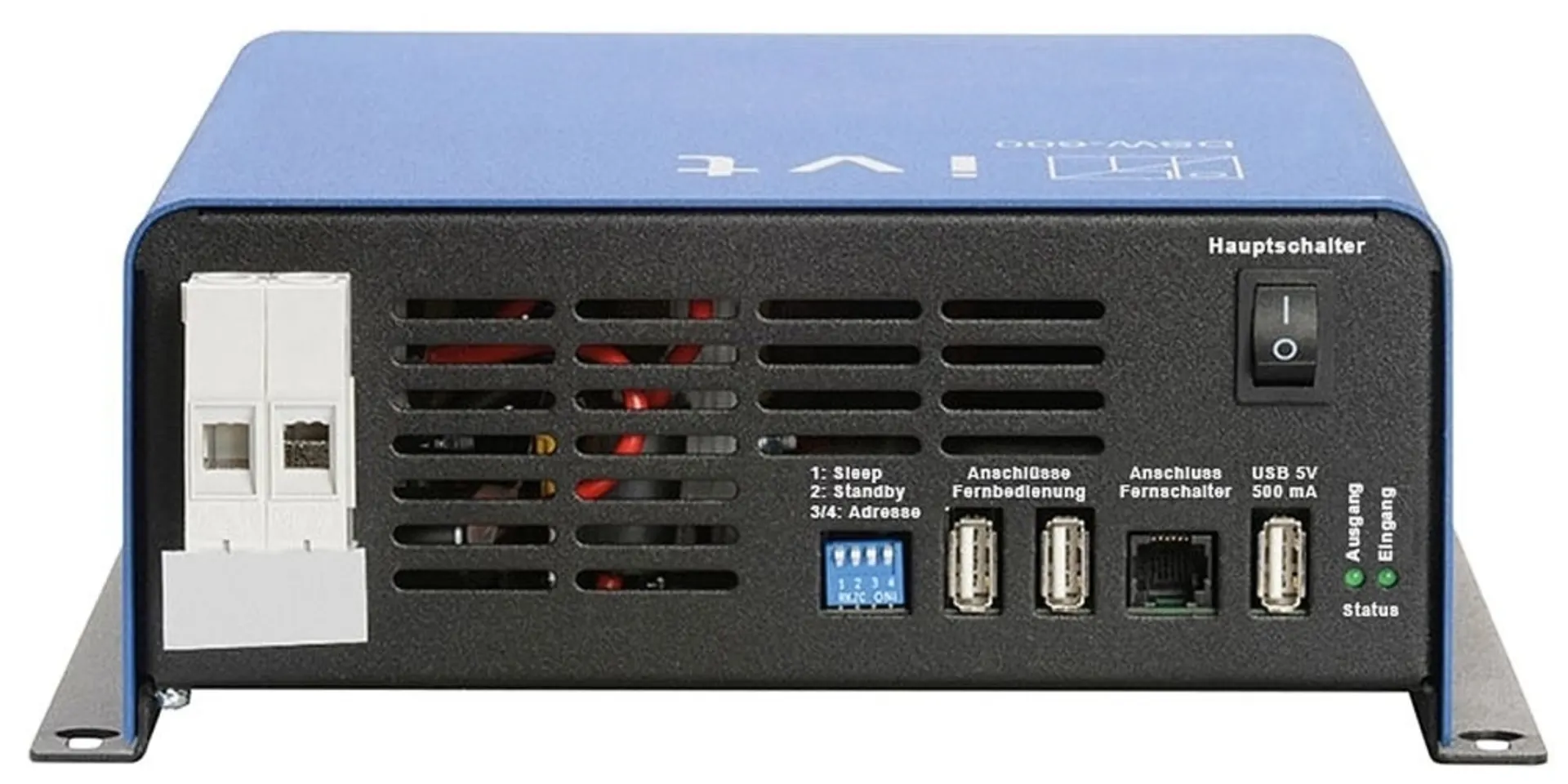 Sinus-Wechselrichter 24->230V 600W 277x234x88mm