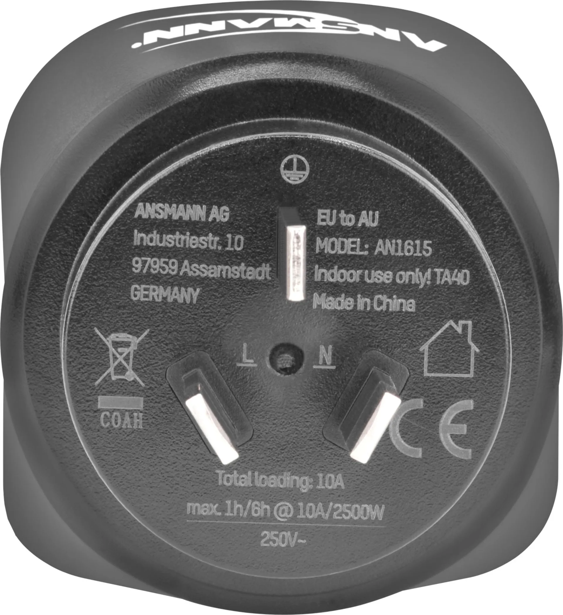 Adaptateur de voyage Ansmann UE vers Australie
