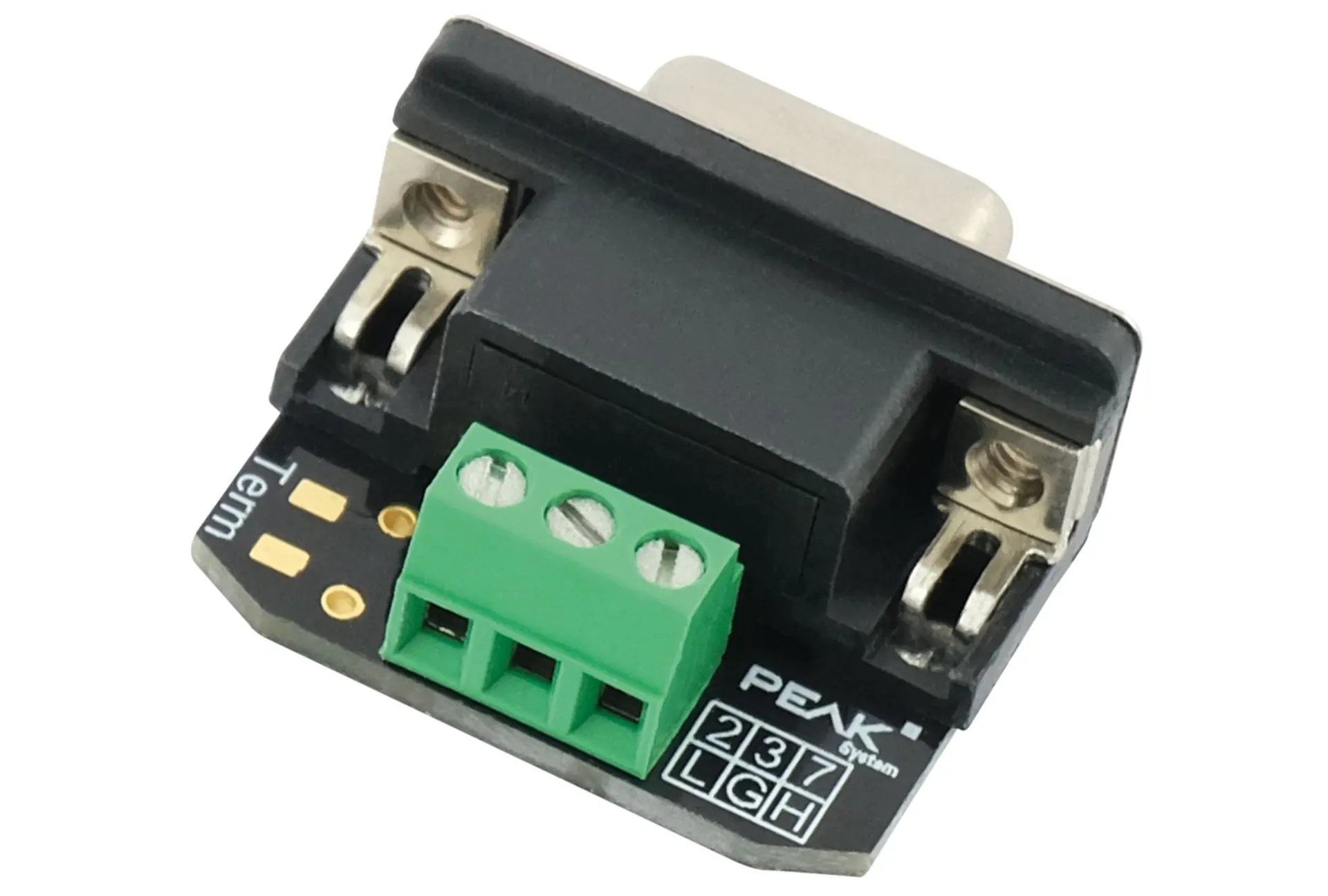 Adaptateur PCAN D-Sub avec bornes à vis, contacts à visser / entraxe de 25 mm Adaptateur PCAN D-Sub avec bornes à vis, contacts à visser / entraxe de 25 mm