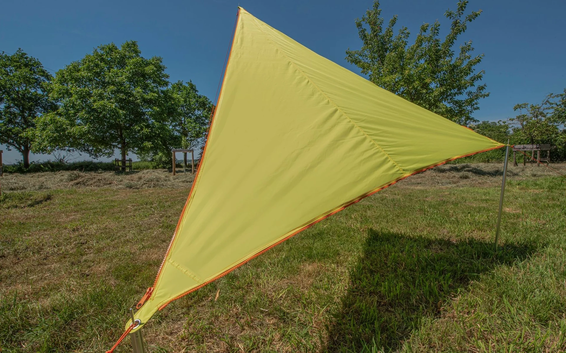 Bent Sonnensegel Zip-Canvas Limette