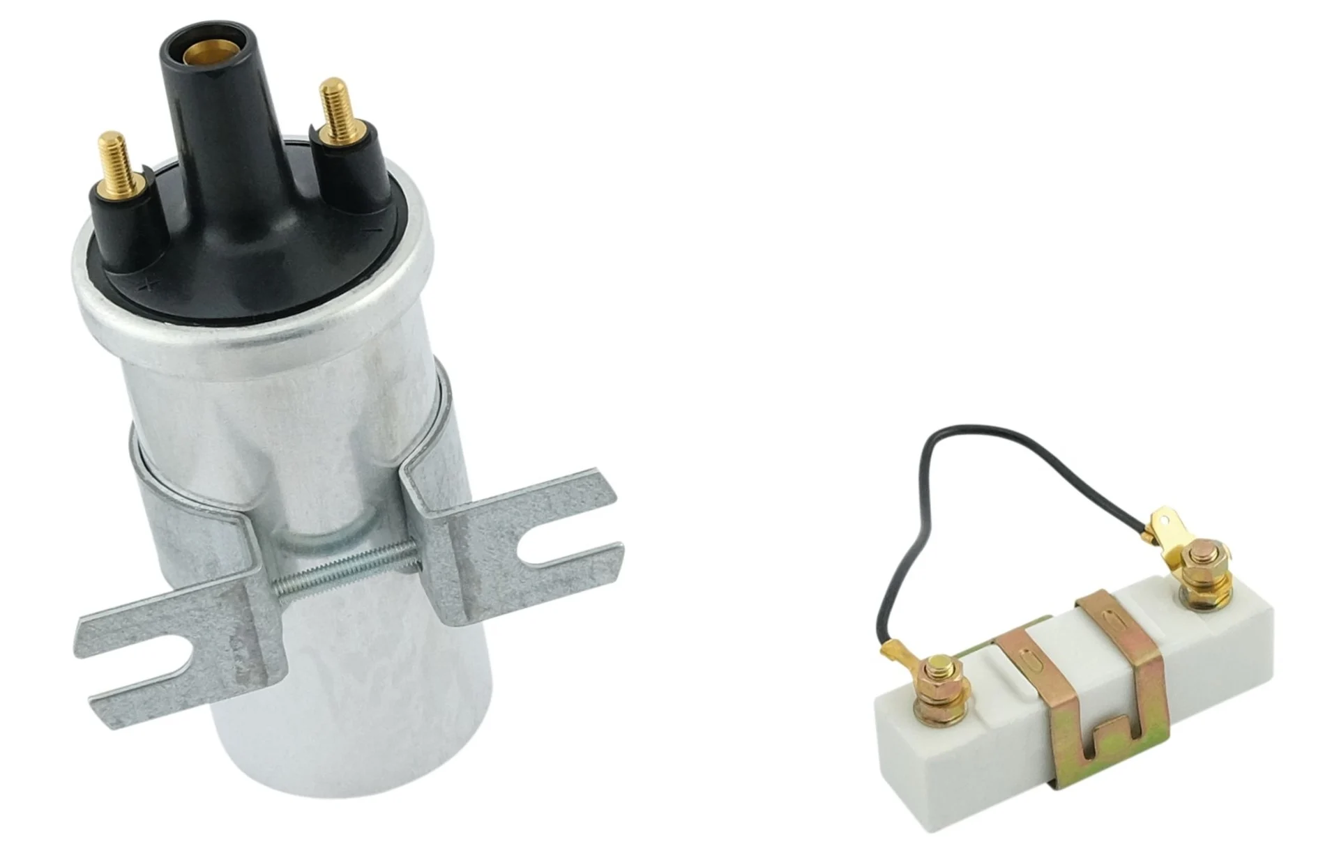 Bobine d'allumage haute performance avec résistance 12 V, universelle, pour systèmes d'allumage avec résistance série de 1,8 ohms
