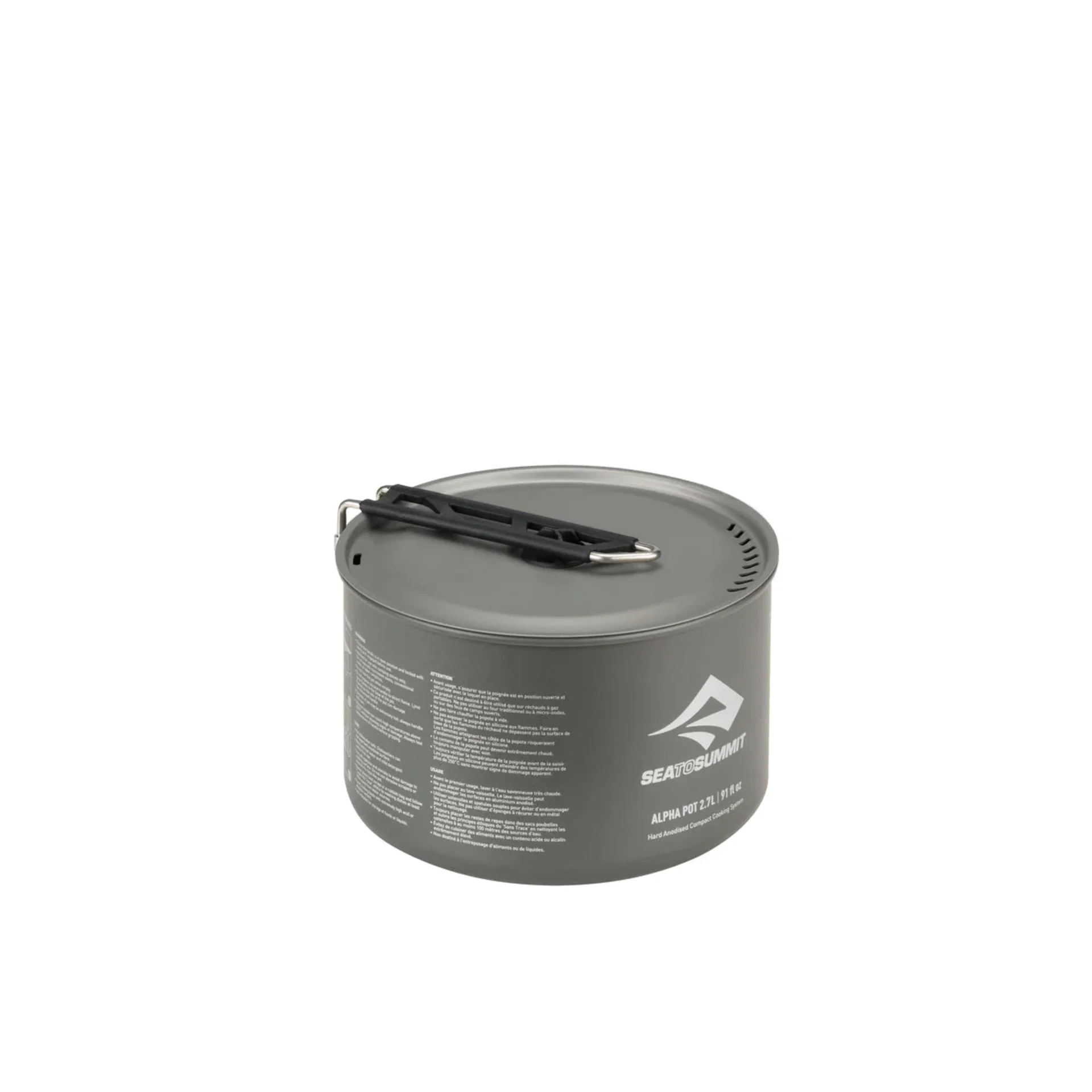 Alpha Casserole de camping en aluminium 1.9L - Gris