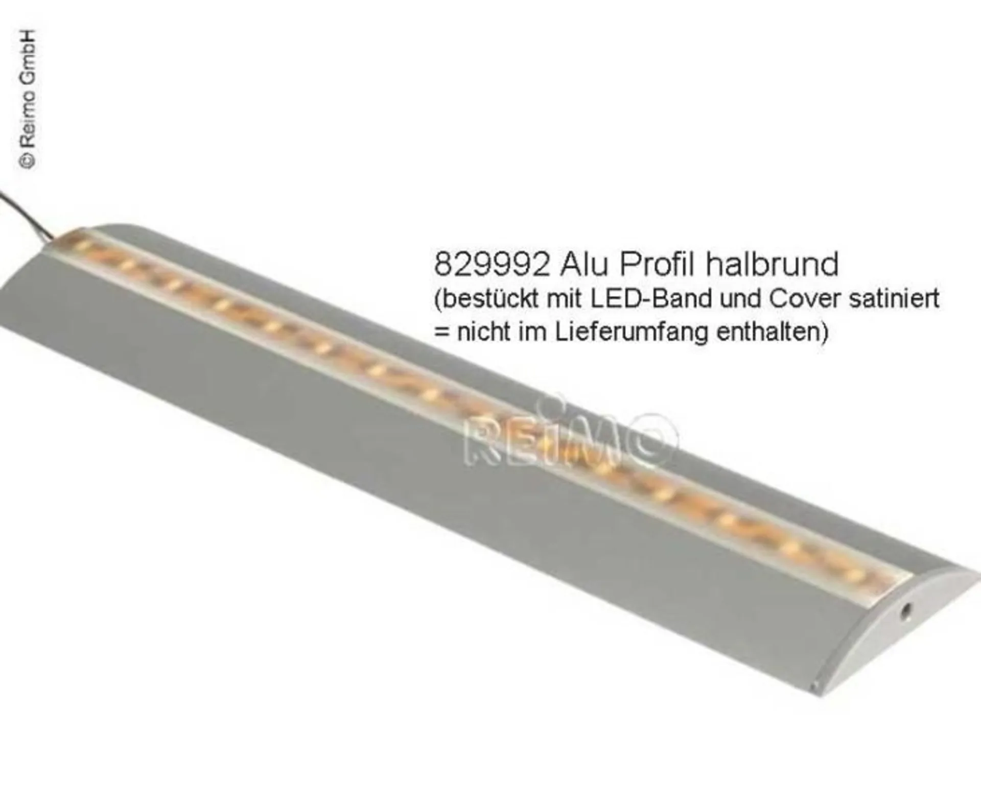 Carbest Aluminium-Profil für LED-Bänder Länge 1.5m halbrund - Alu LED-Profile für Beleuchtungs-Highlights