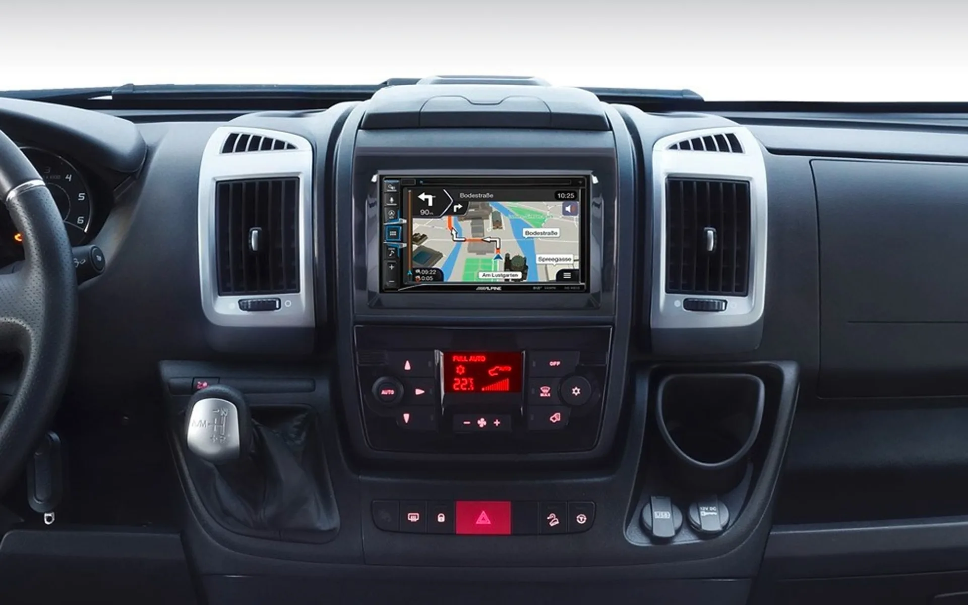 Alpine INE-W611DC All-In One 6,5" Navi avec lecteur CD/DVD pour Ducato 7 incl. kit d'installation et interface Lfb Alpine INE-W611DC All-In One 6,5" Navi avec lecteur CD/DVD pour Ducato 7 incl. kit d'installation et interface Lfb