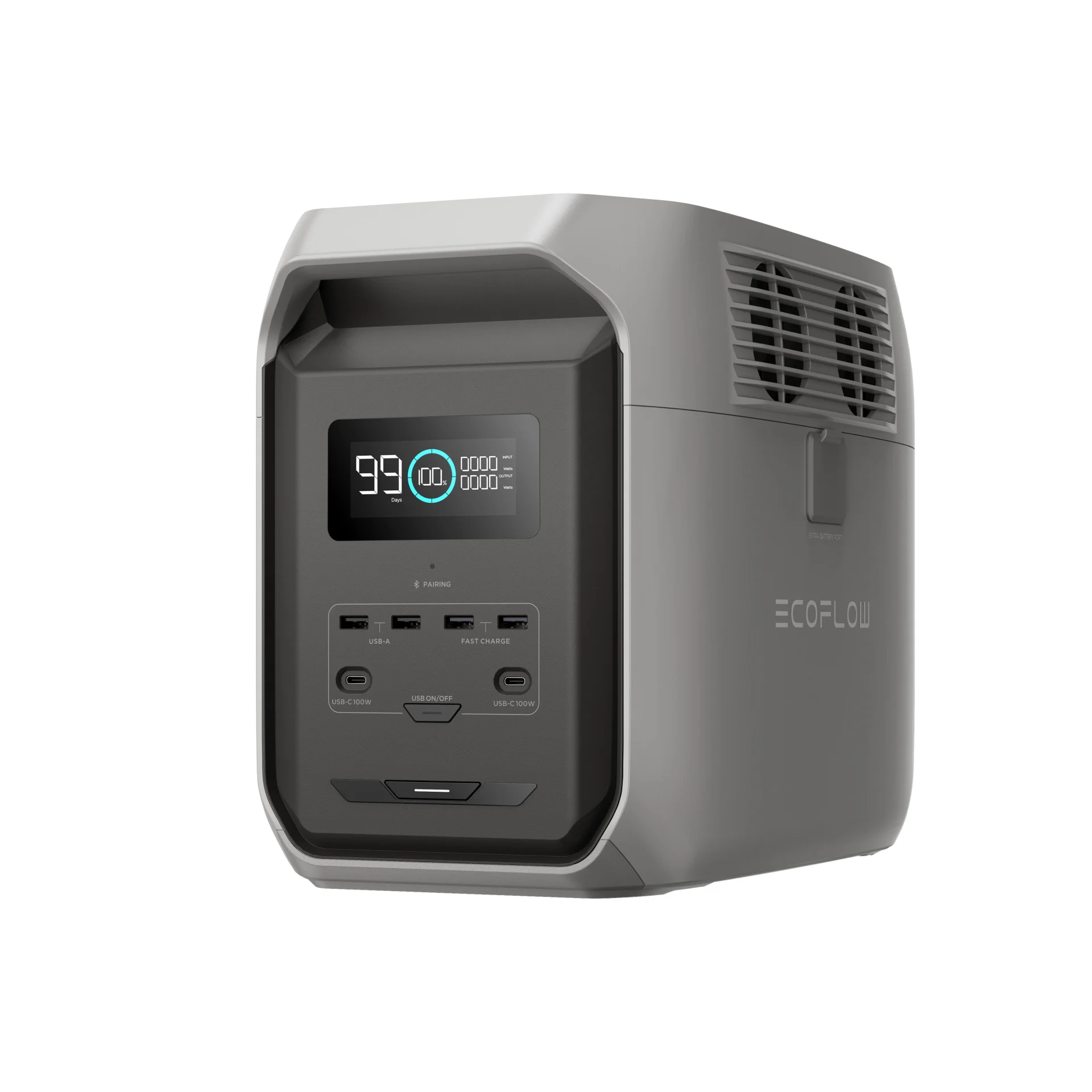 EcoFlow Power Station Delta 3 1500 EU mit Schuko Stecker - 1’536 Wh Portable Powerbox mit eingebautem 1’800 W Sinus Wechselrichter