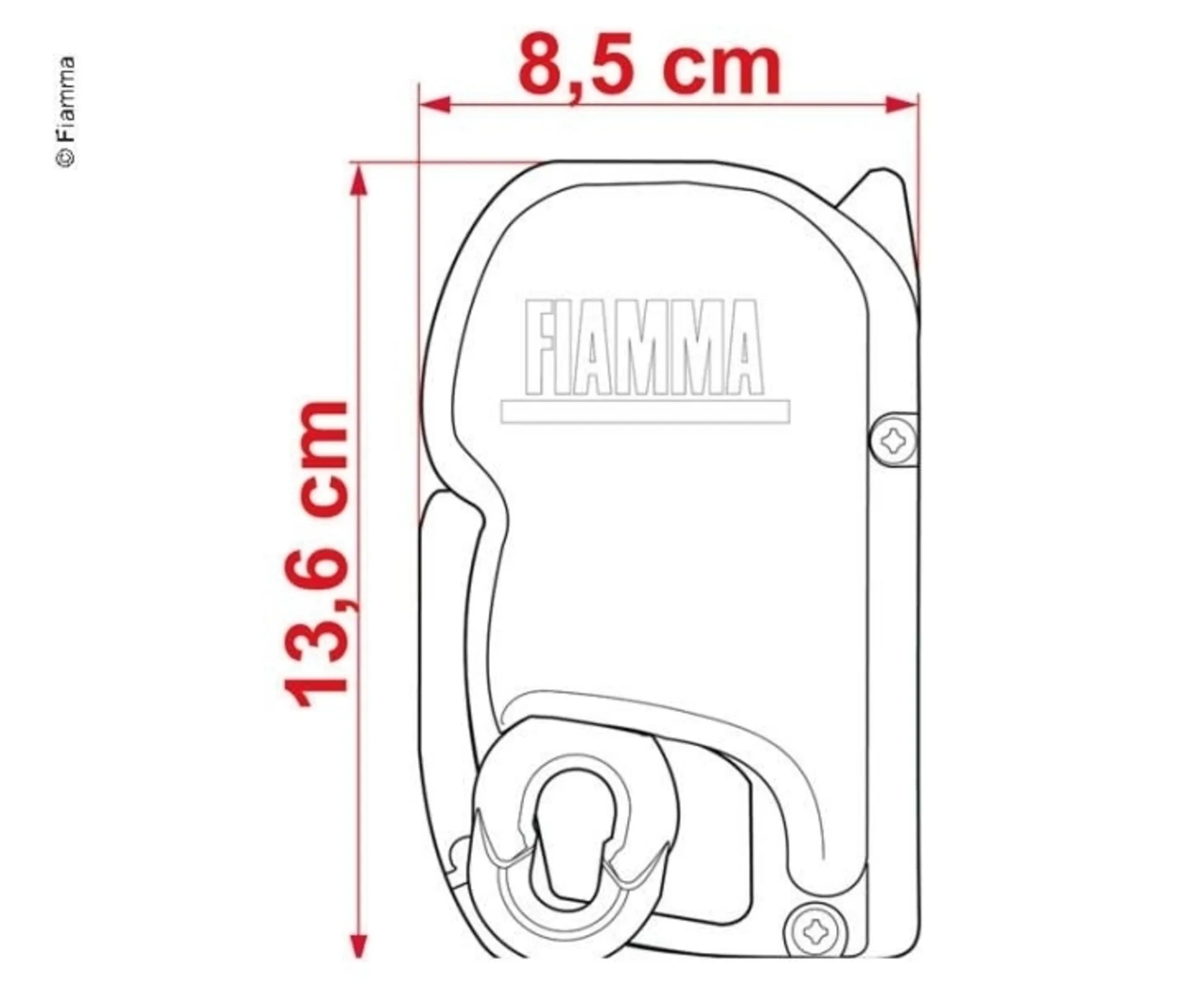 Fiamma Markise F45S 4,5m Roy. blue,Geh.Titanium