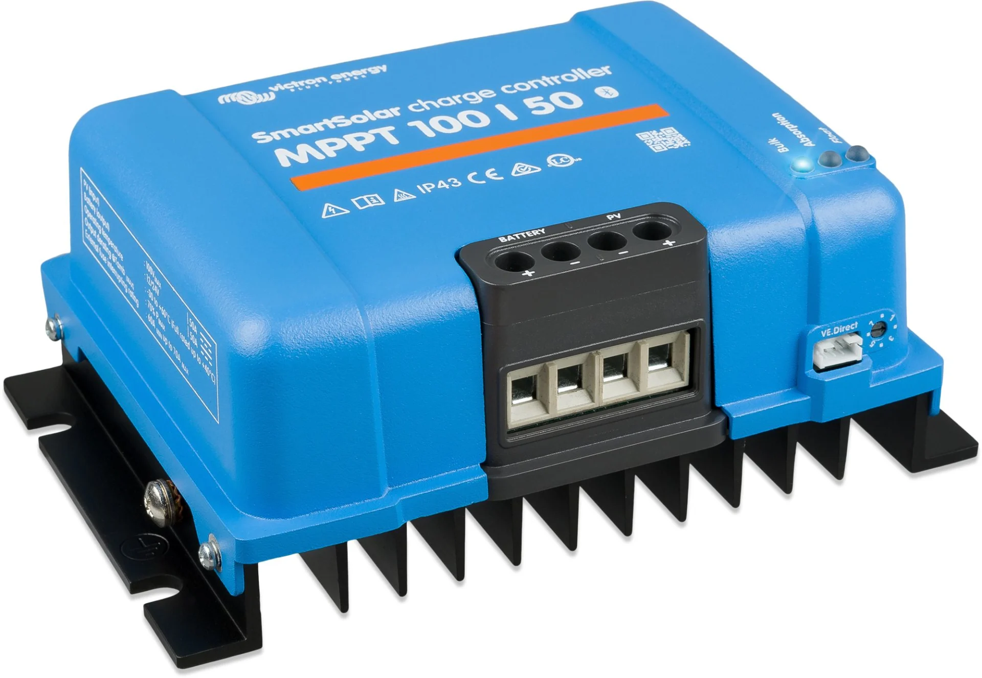 Victron SmartSolar MPPT 100/50 mit Bluetooth-Steuerung Solar-Laderegler 100 V / 50 A