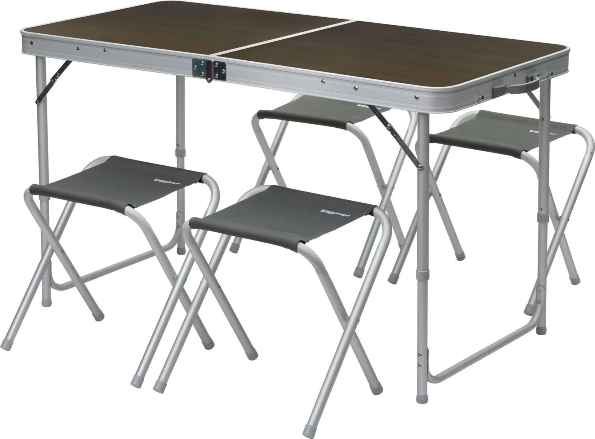 Berger Solo + 4 tabourets Table de pique-nique 60 x 120 cm