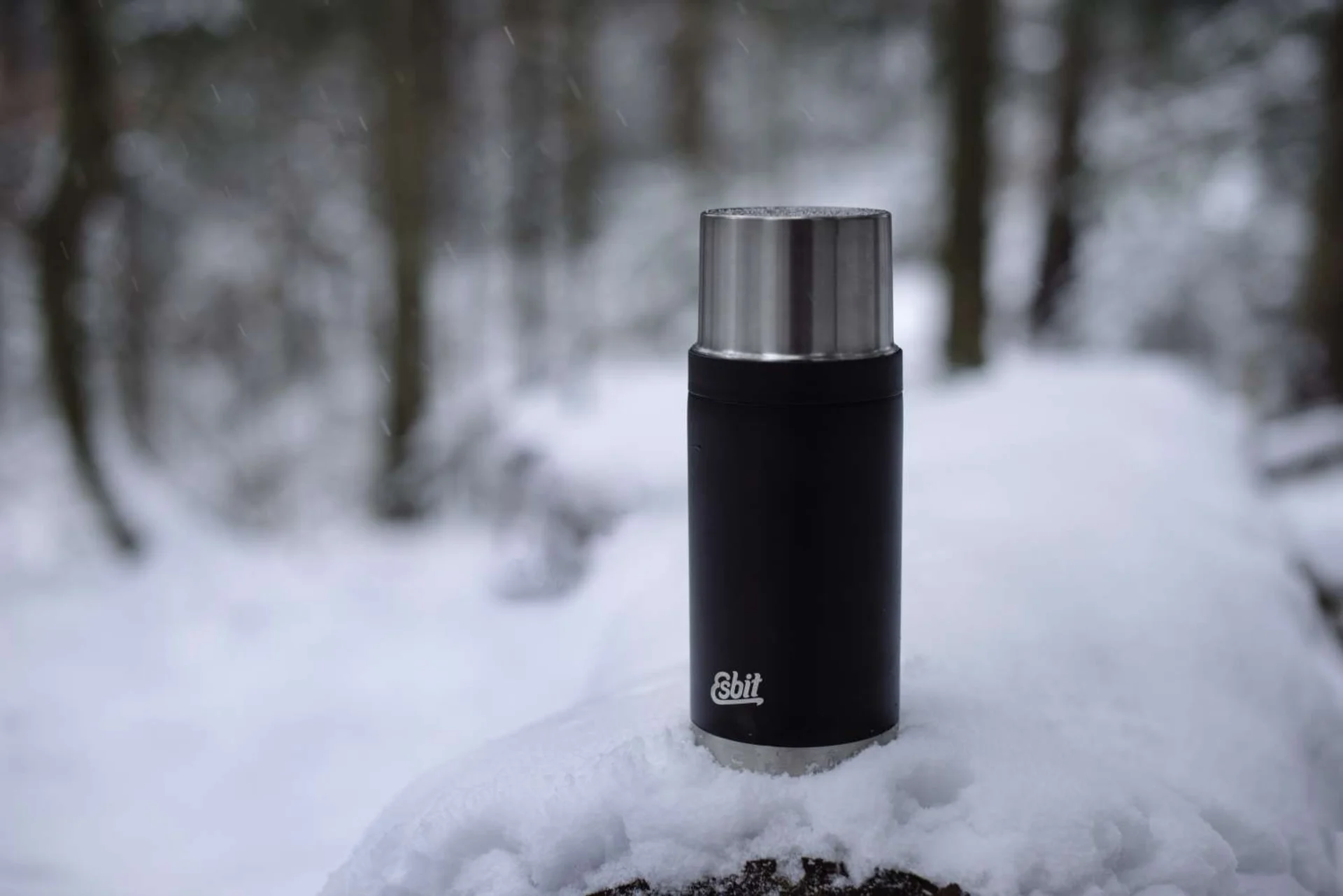 Esbit Sculptor Edelstahl Isolierflasche 0,5 Liter Schwarz