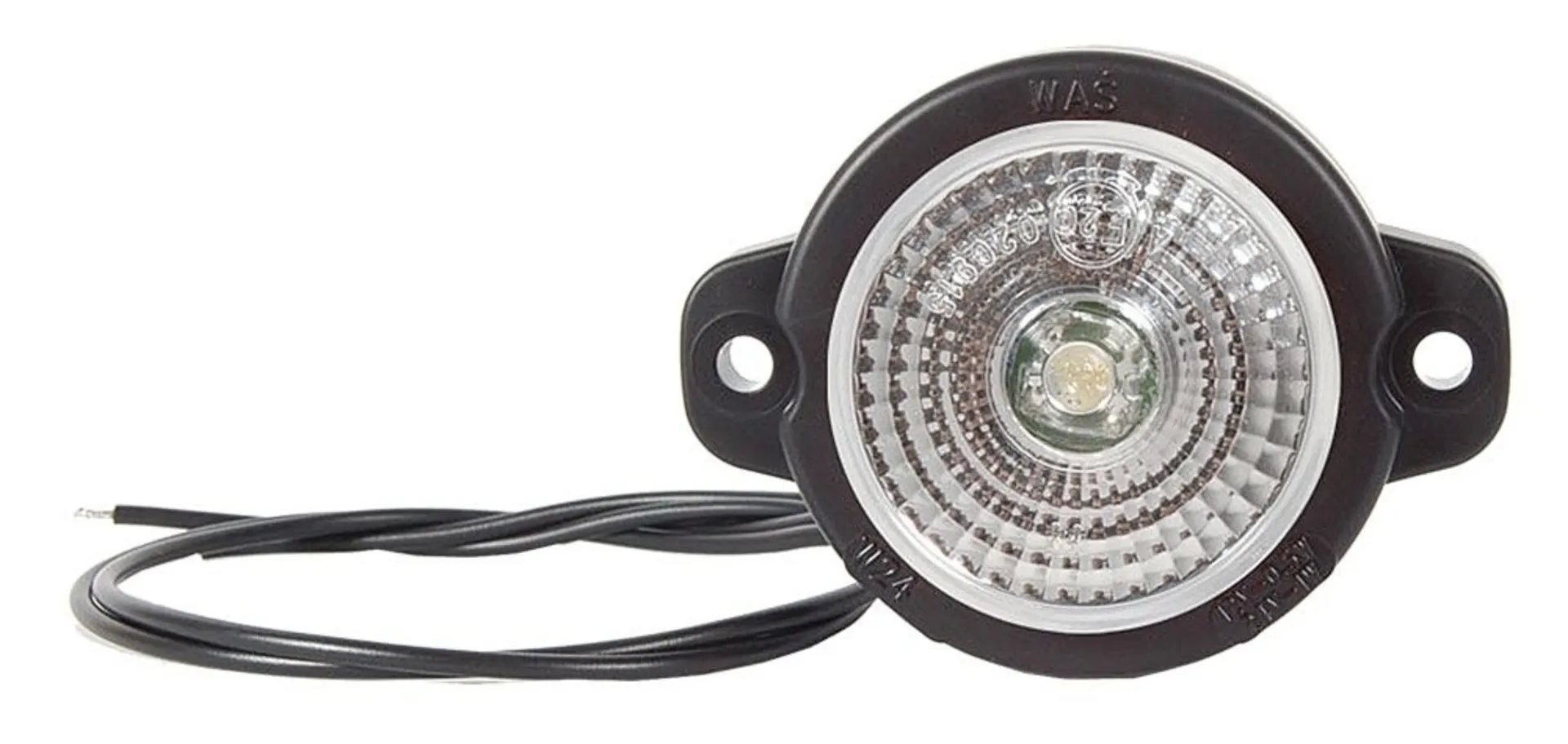 WAS - LED-Positionsleuchte weiss 12/24V ø 60.5mm (80.5mm) x 25mm