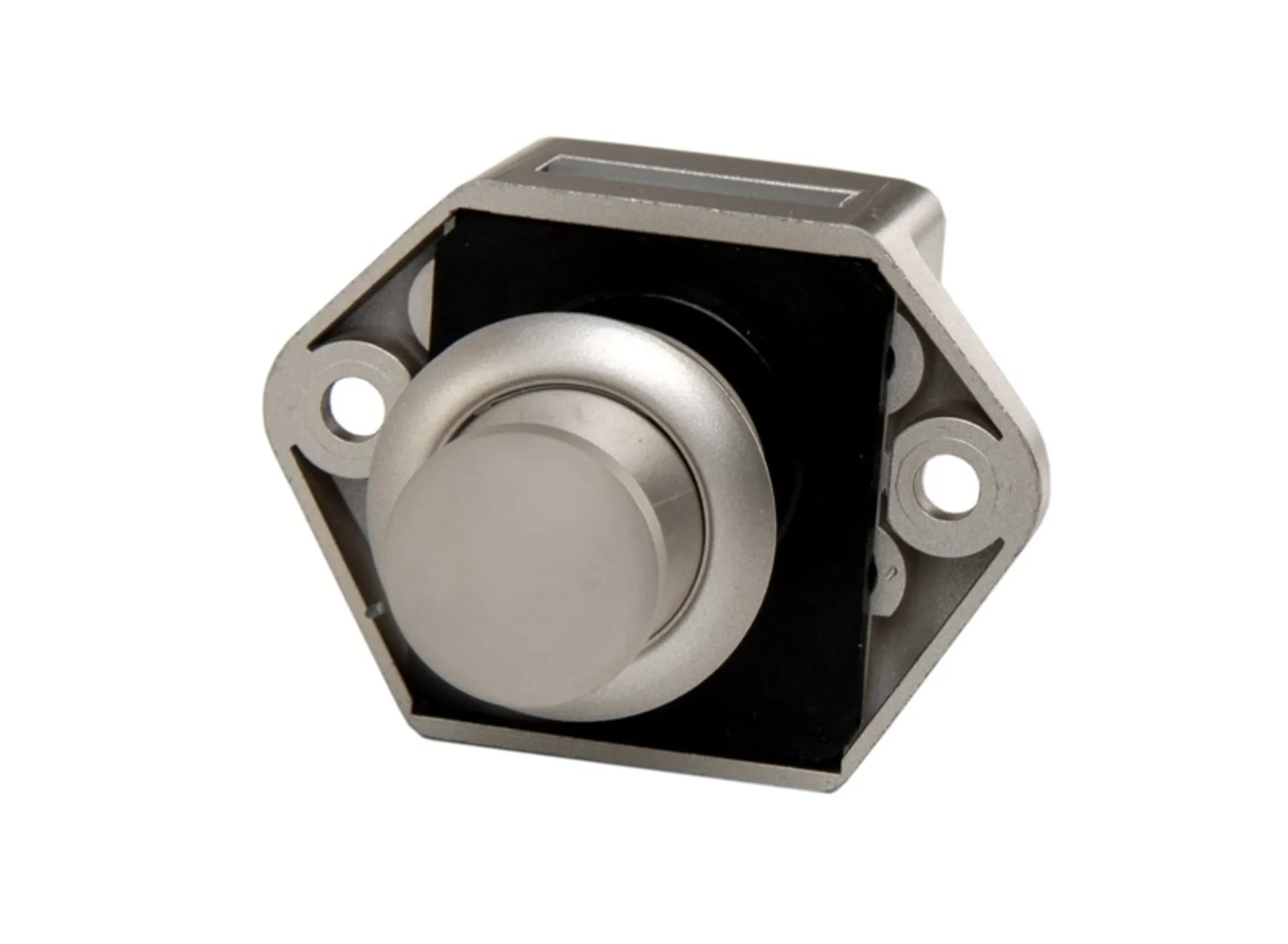 Möbelschloß Push Lock Mini - Vernickelt