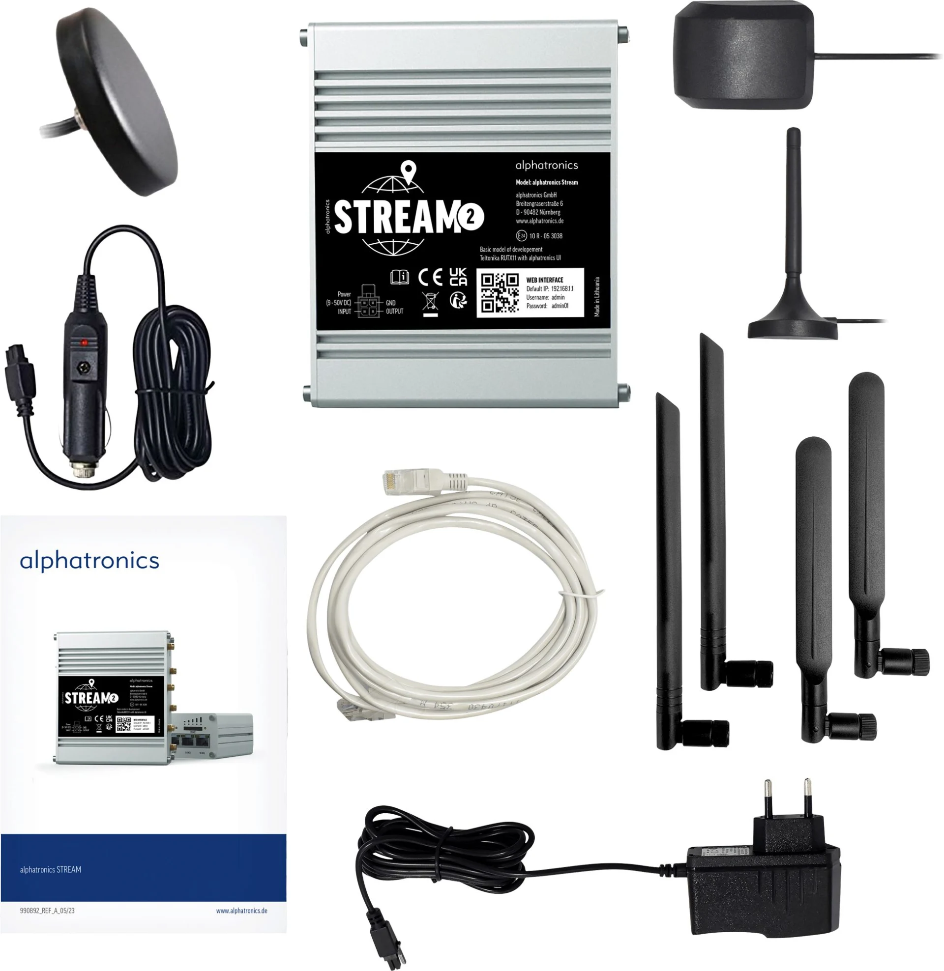 alphatronics STREAM 2 mobiler Router 4G für Wohnmobile und Caravans