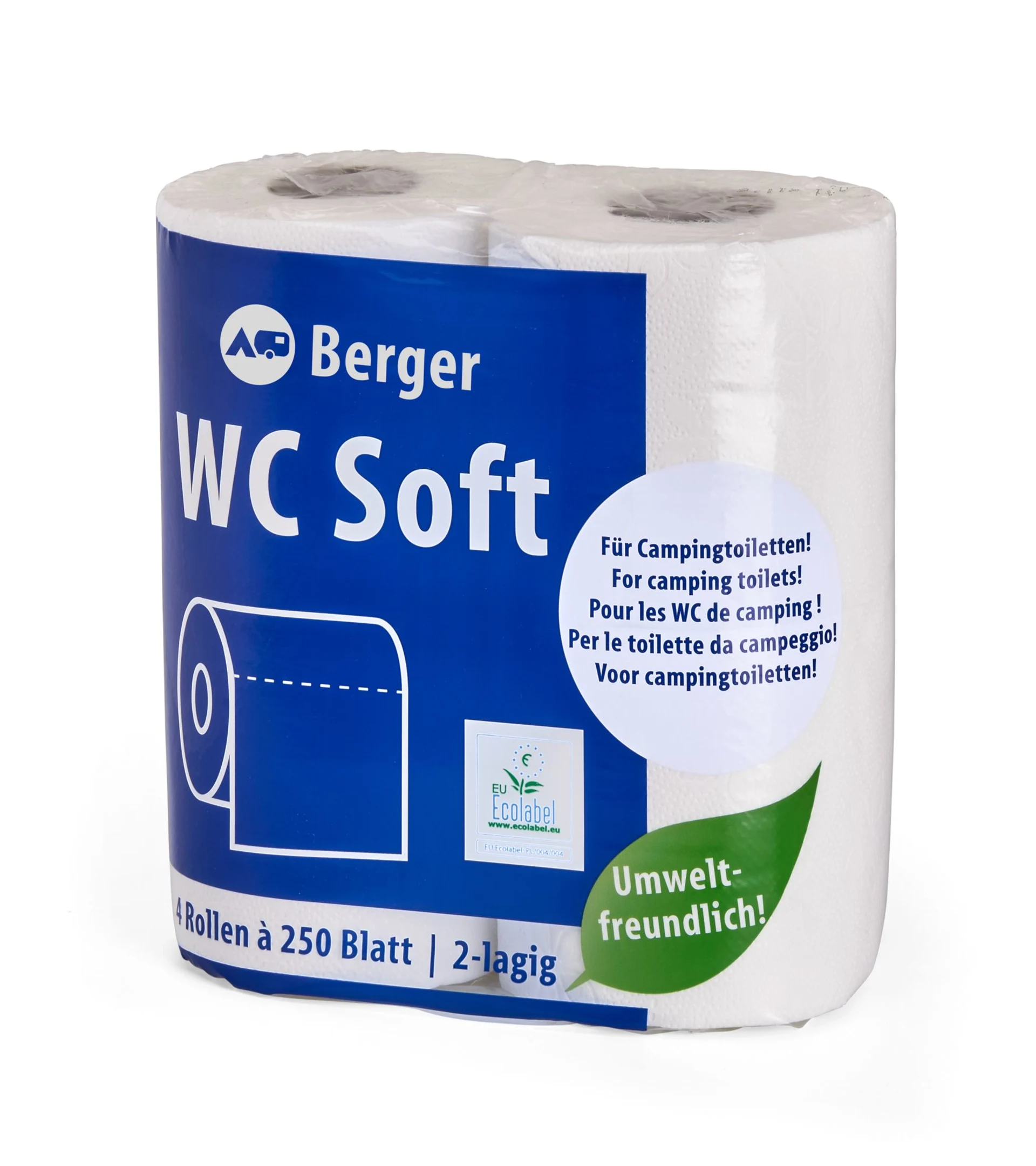 Berger WC Soft Toilettenpapier (4 Rollen)