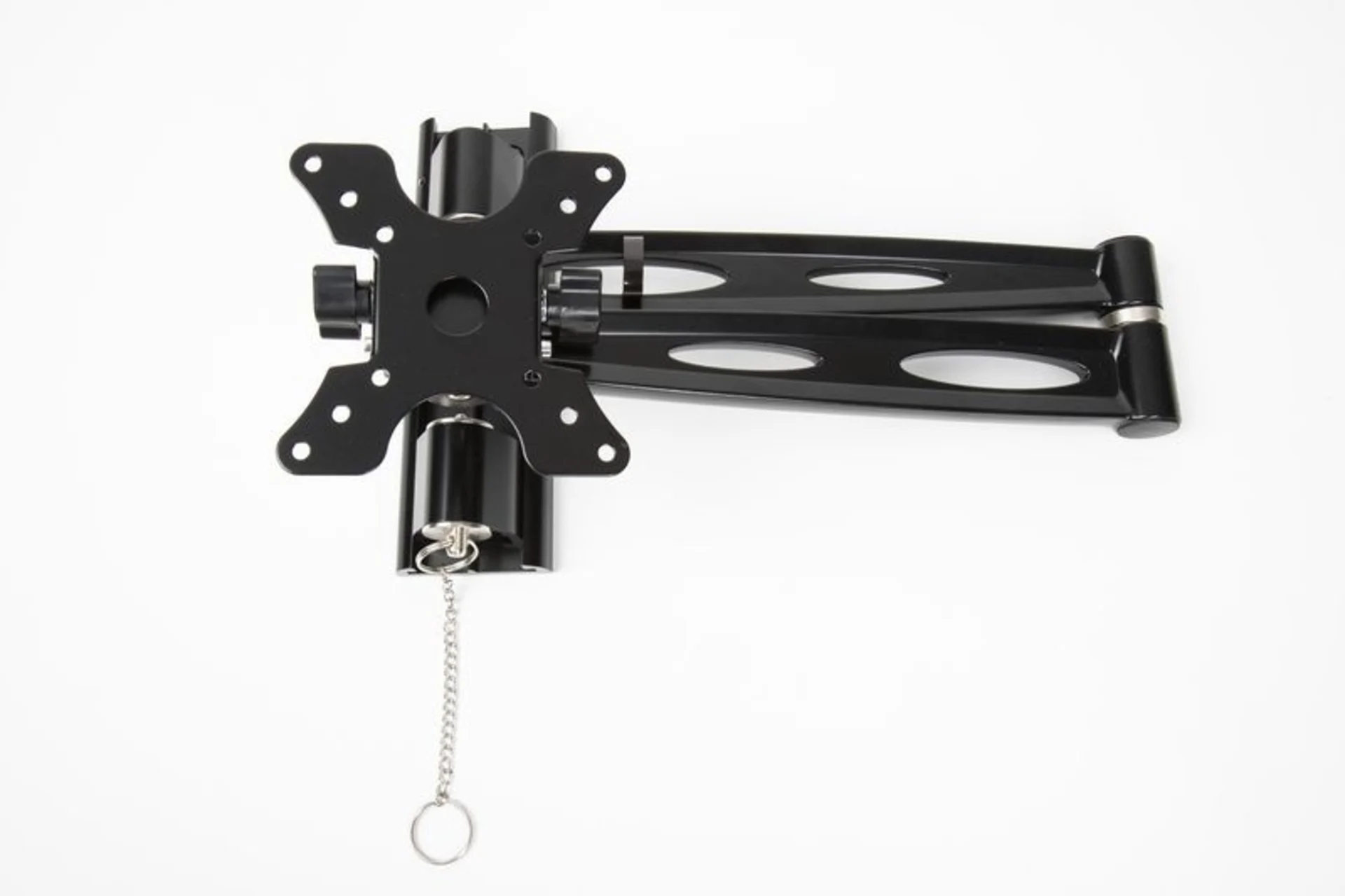 TV-Halter Simon Luxus XL - Schwarz glänzend mit sicherer Arretierung während der Fahrt