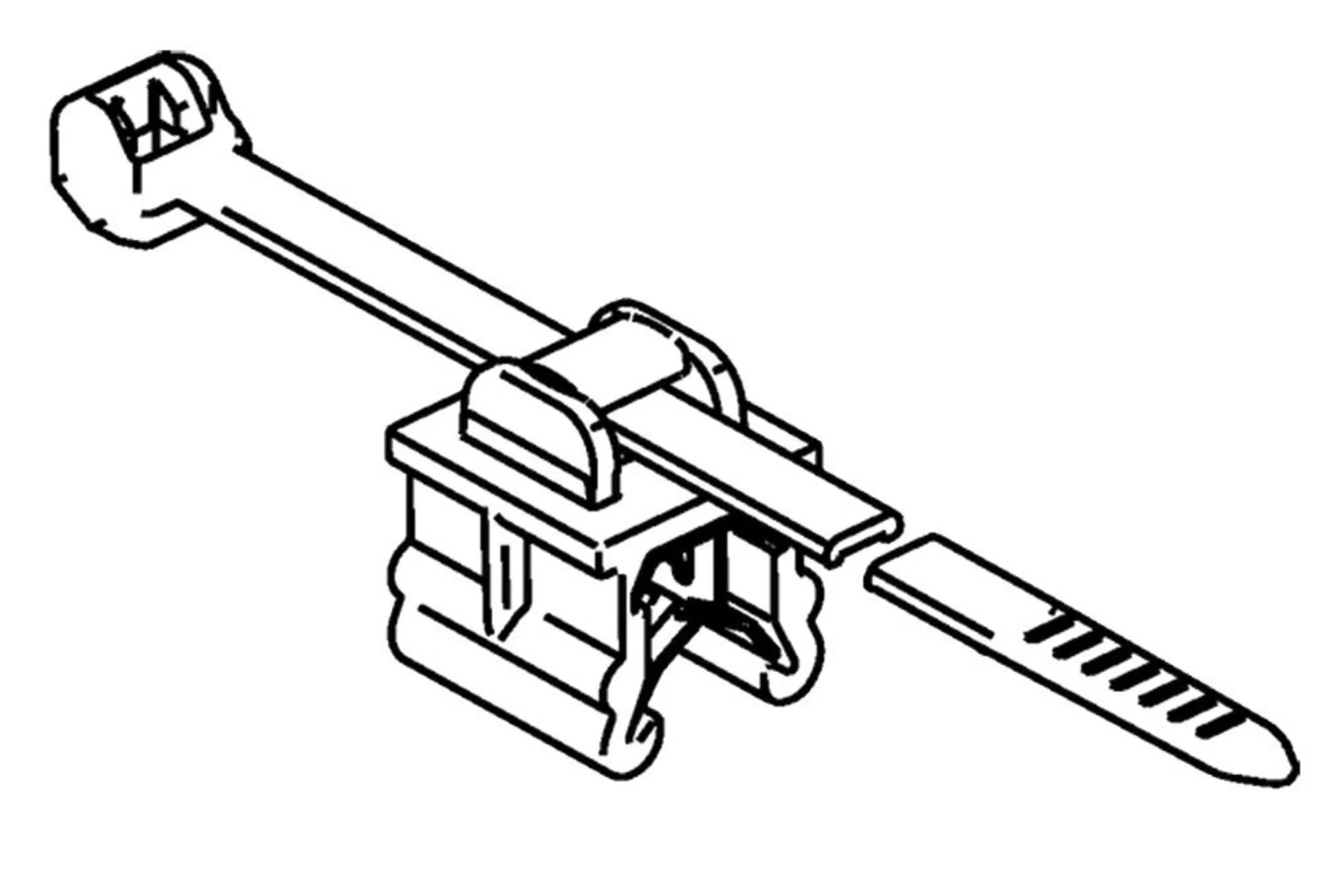 Serre-câbles pour châssis EdgeClip 4.6 x 200 mm sz