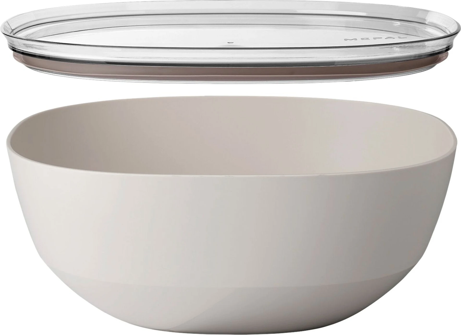 Plat de service Mepal Silueta avec couvercle, 5000 ml, blanc nordique